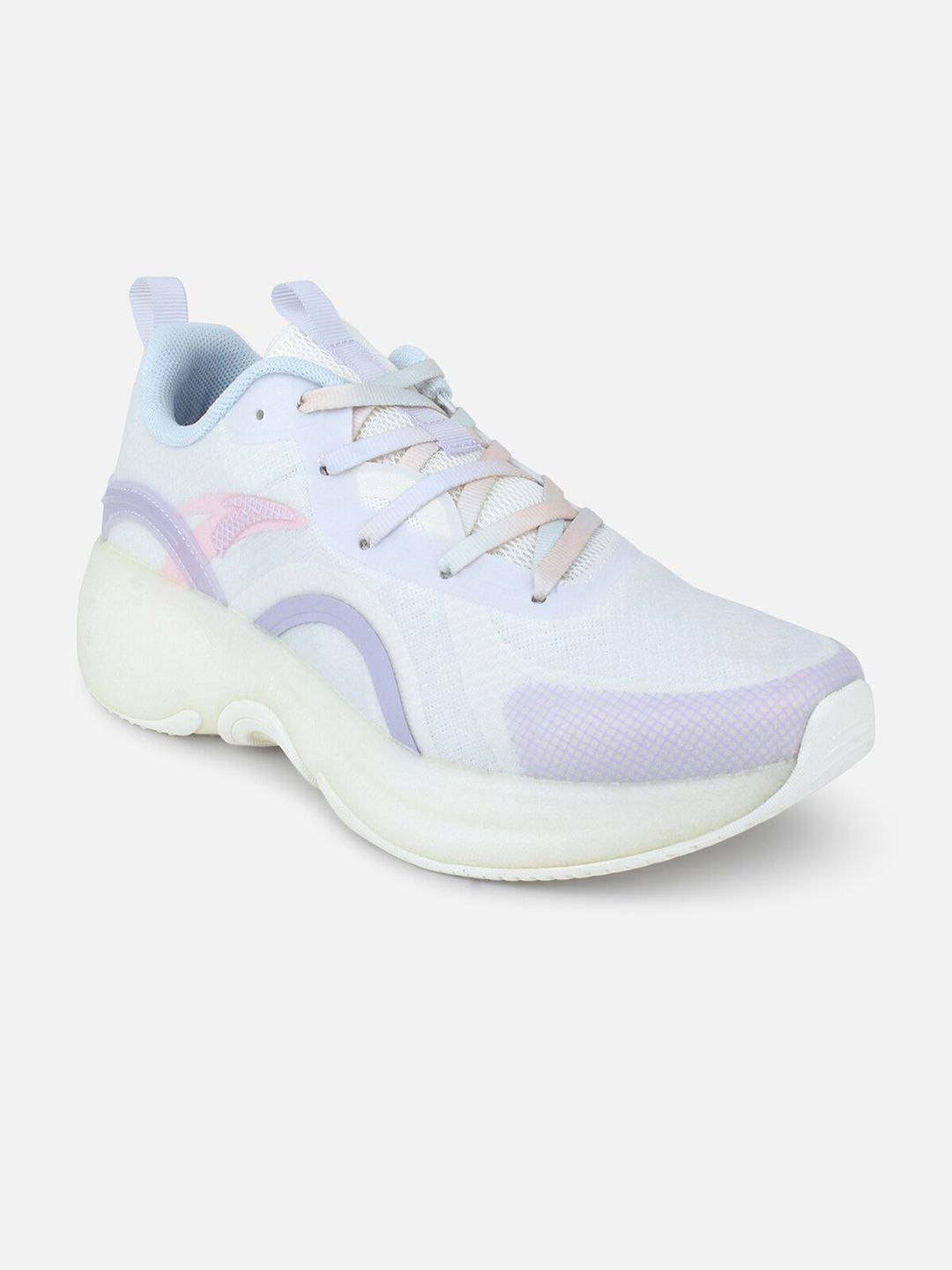 Anta Women White Mesh Running Non-Marking Shoes Price in India