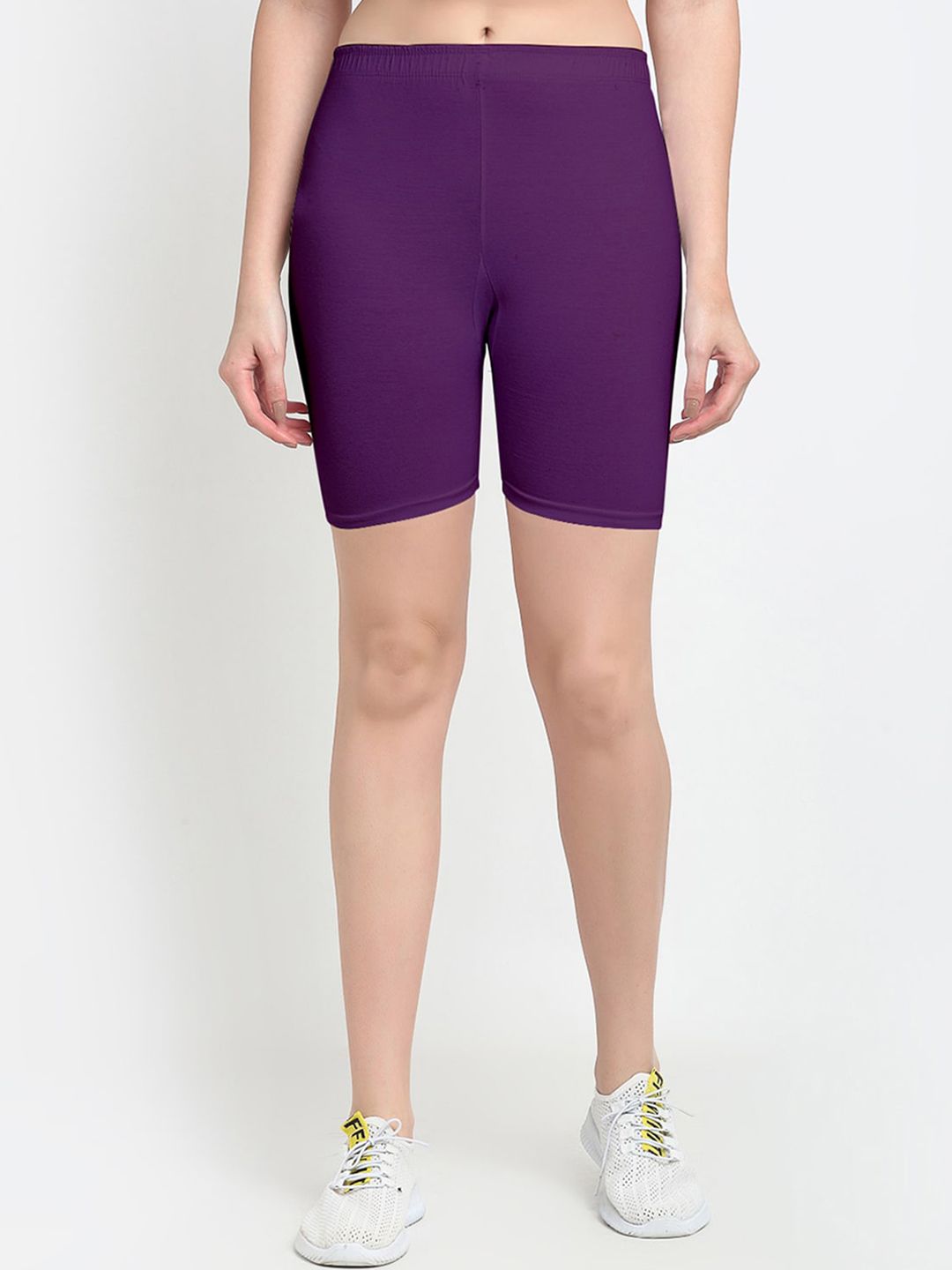 GRACIT Women Purple Cycling Sports Short Price in India