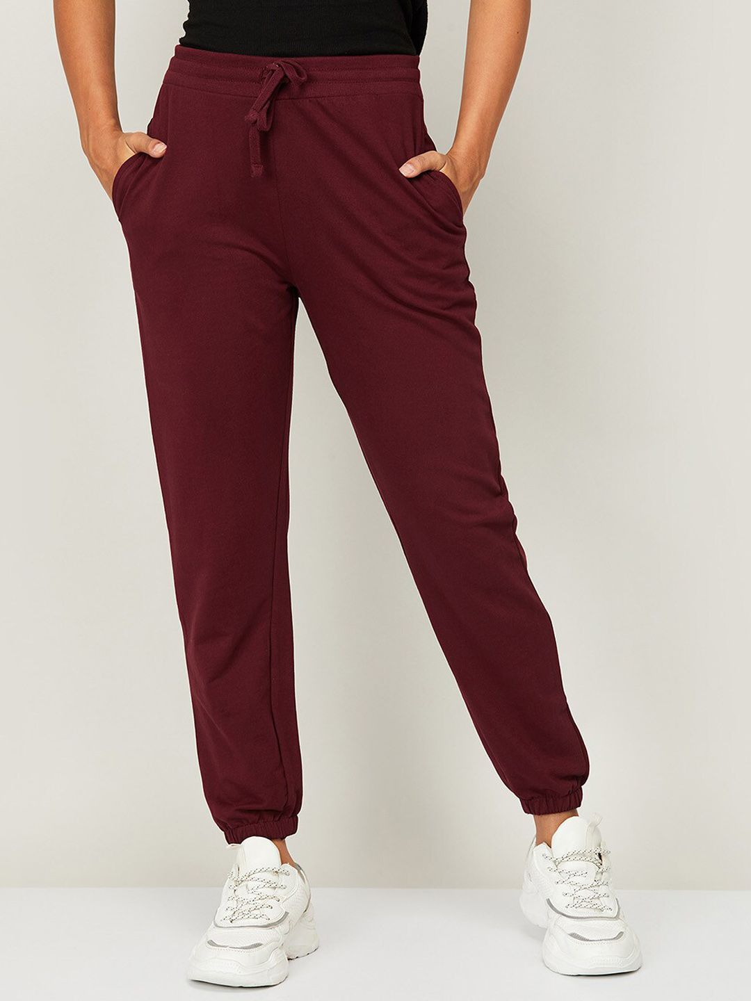 Fame Forever by Lifestyle Women Red Joggers Trouser Price in India