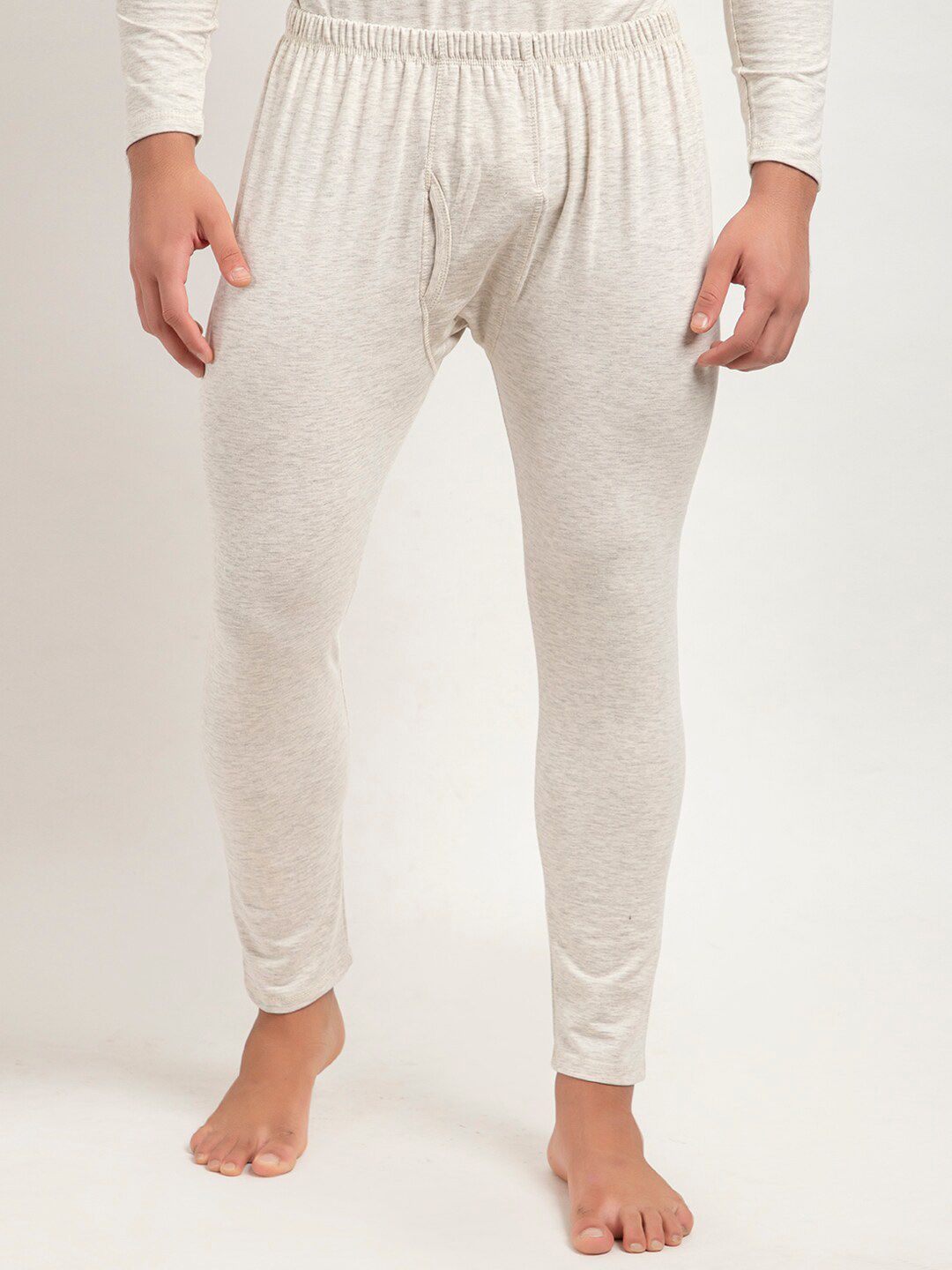 ARMISTO Men Pack of 2 Off White Winter Cotton Thermal Bottoms
