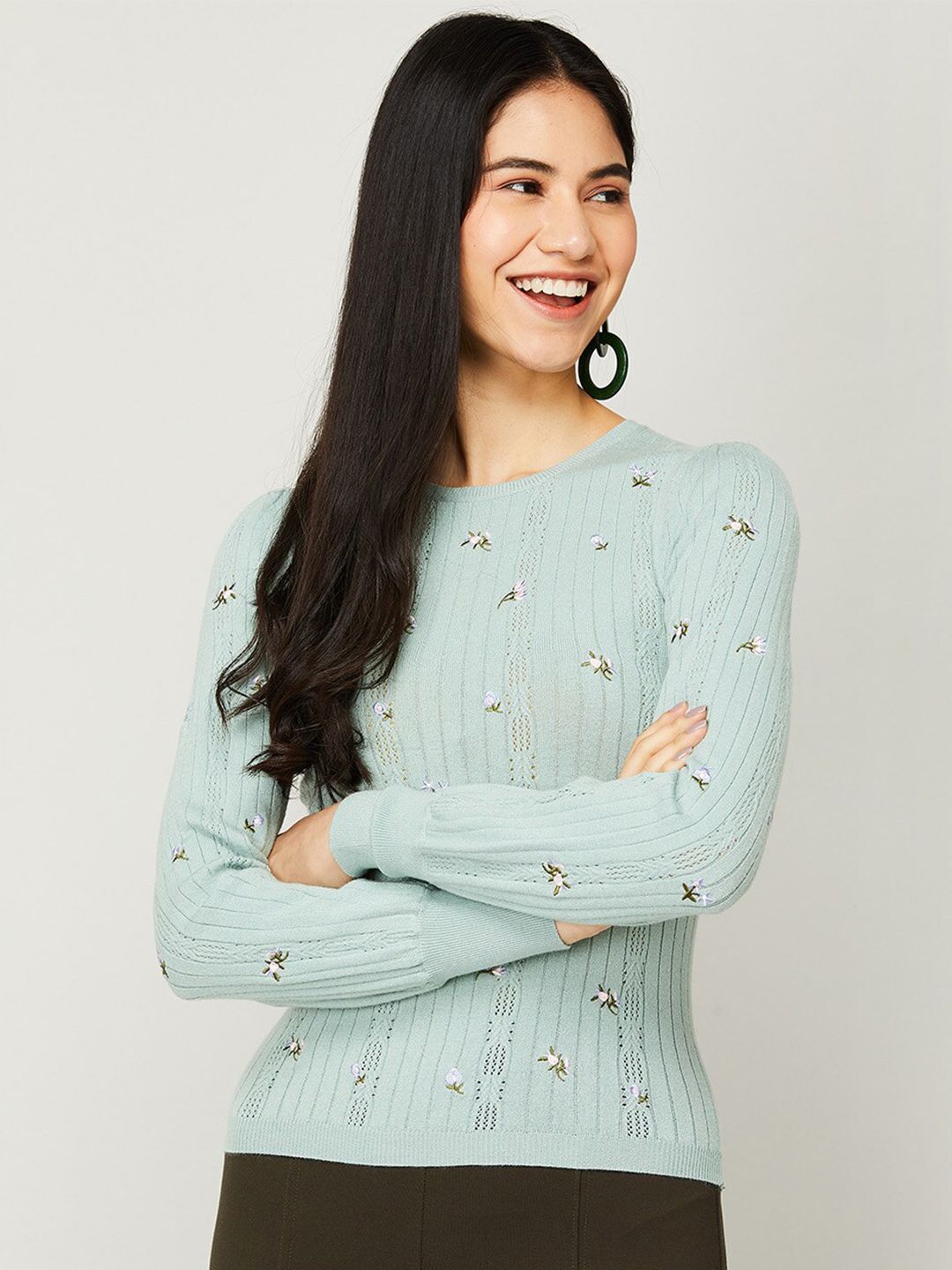 CODE by Lifestyle Women Green Floral 