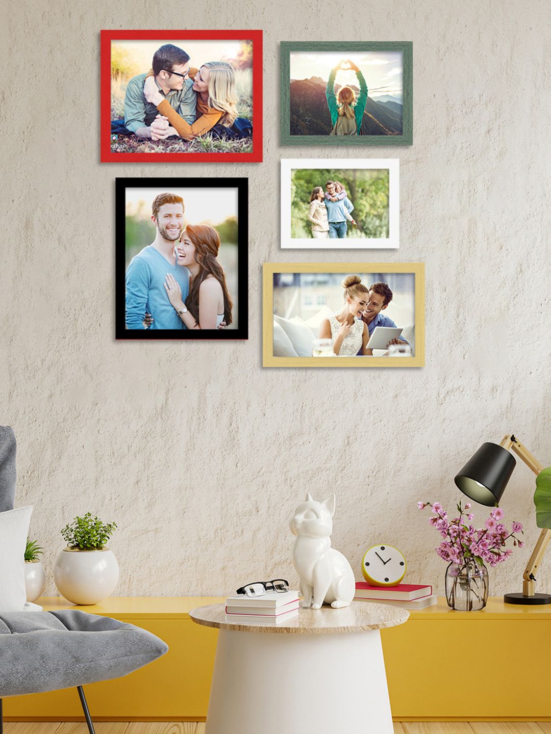 Art Street Set of 5 Wooden Photo Frames Price in India