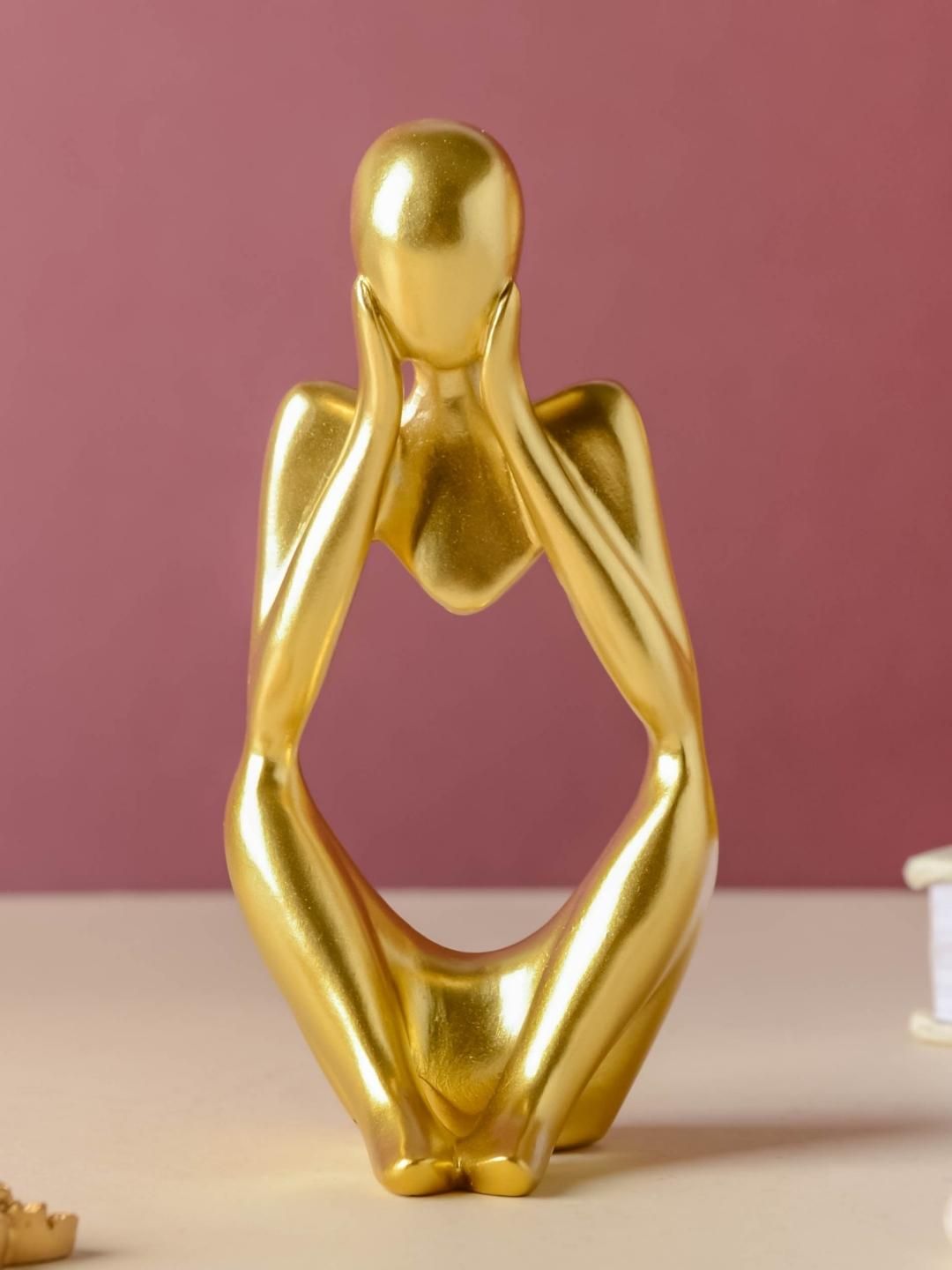 Nestasia Gold-Toned Thinking Figurine Price in India