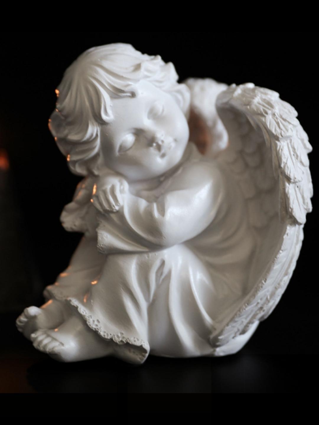 Nestasia White Little Sleeping Angel Statue Showpiece Price in India