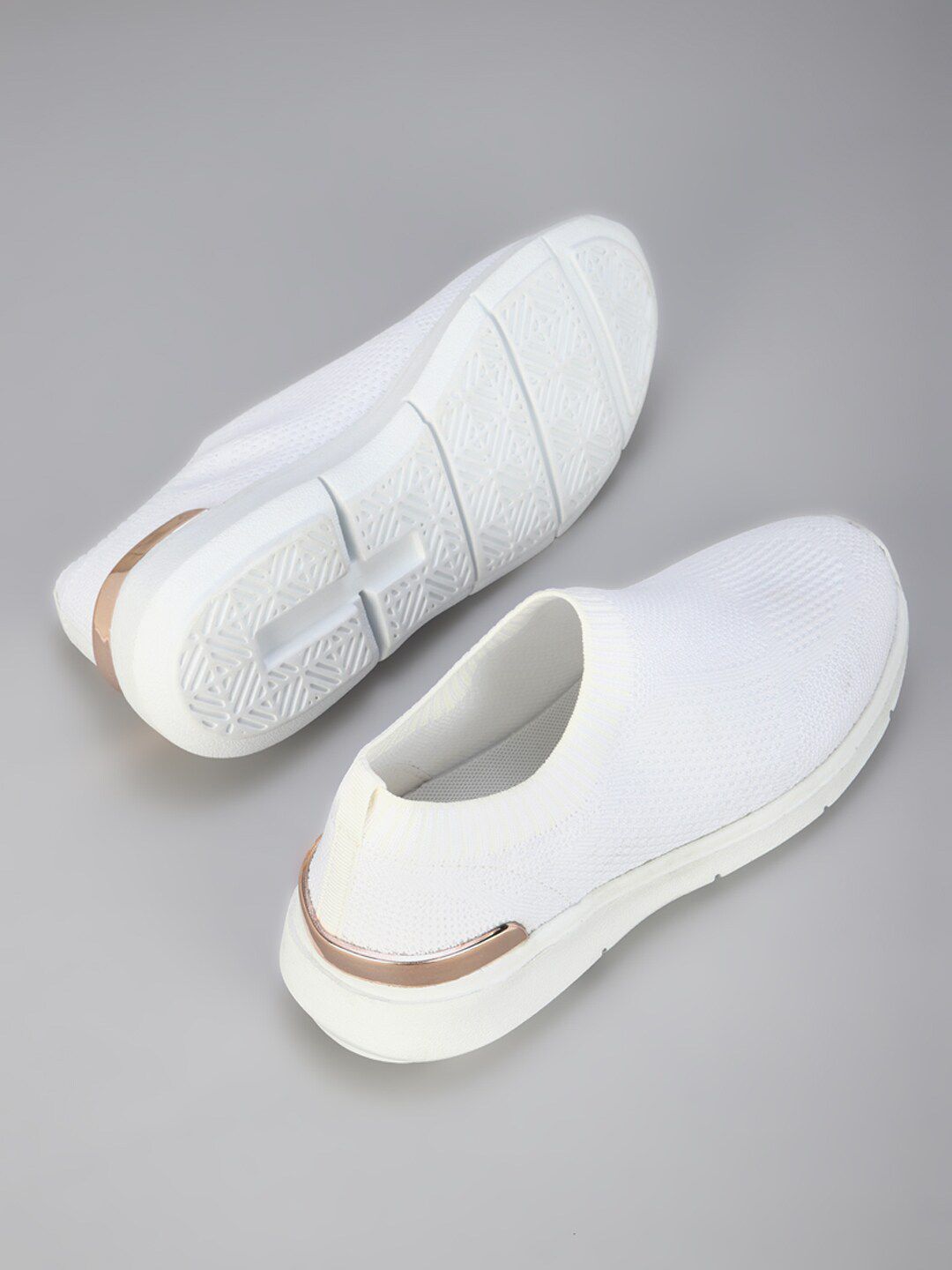 Allen Solly Woman Women White PU Slip-On Sneakers Price in India