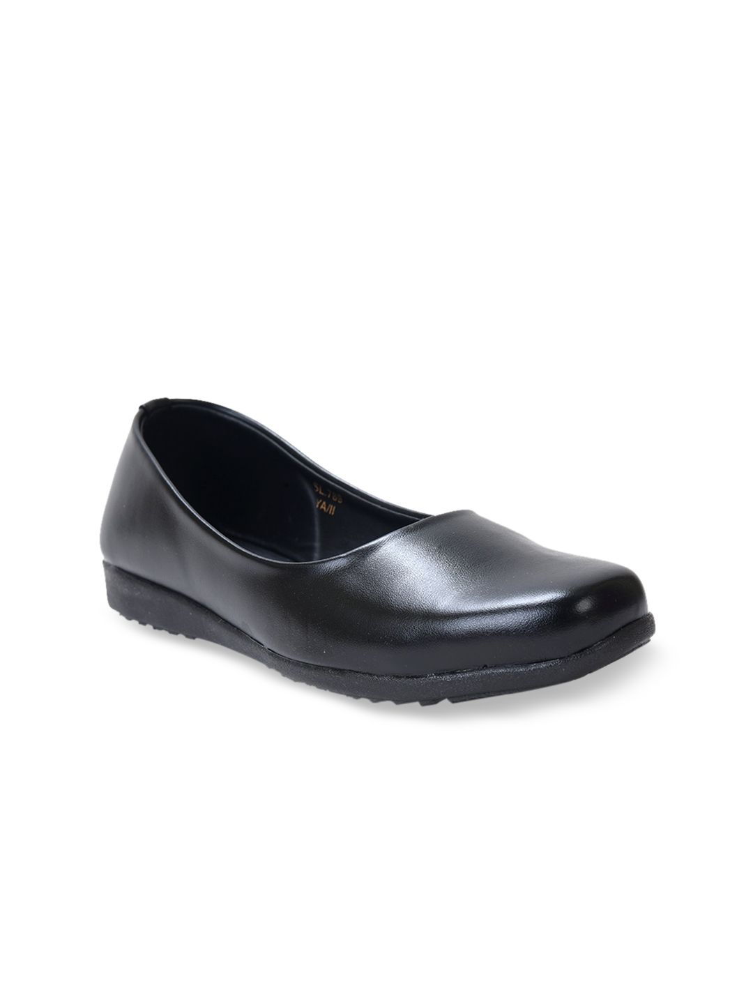 Ajanta Women Black Solid Casual Ballerina Flats