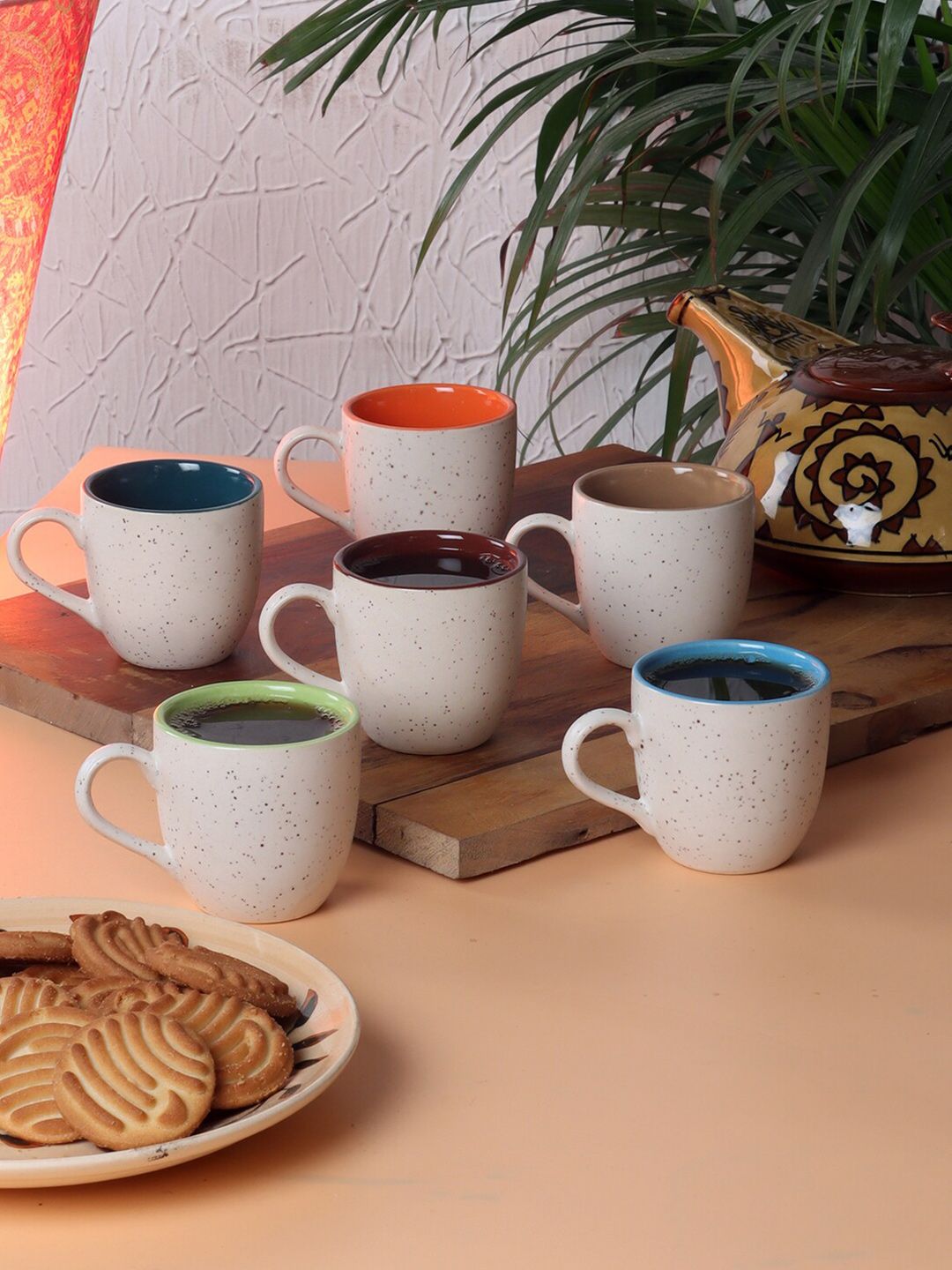 CDI Adults Set of 6 Solid Ceramic Matte Cups Price in India