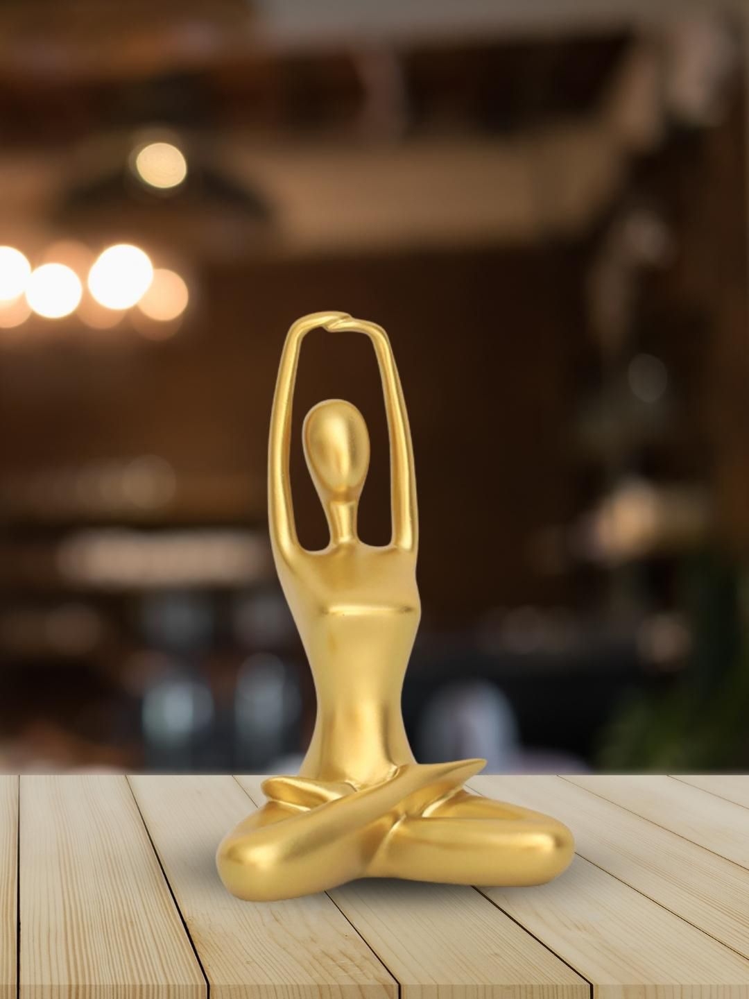 Nestasia Gold-Toned Solid Yoga Showpiece Price in India