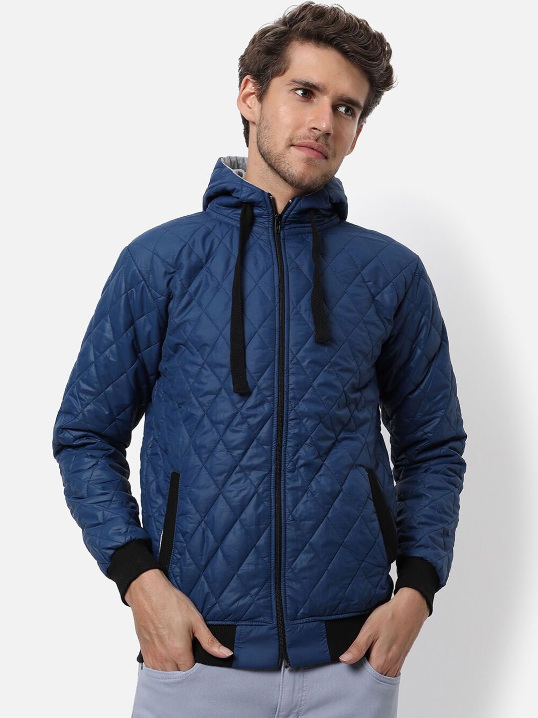 CAHOOT Men Blue Windcheater Outdoor Bomber Jacket