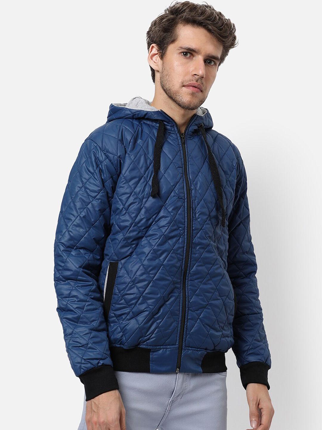 CAHOOT Men Blue Puffer Jacket