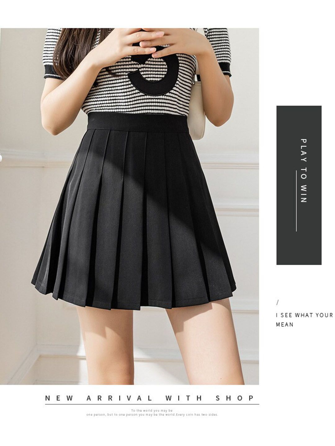 La Aimee Women Black Solid Pleated Mini A-Line  Skirts Price in India