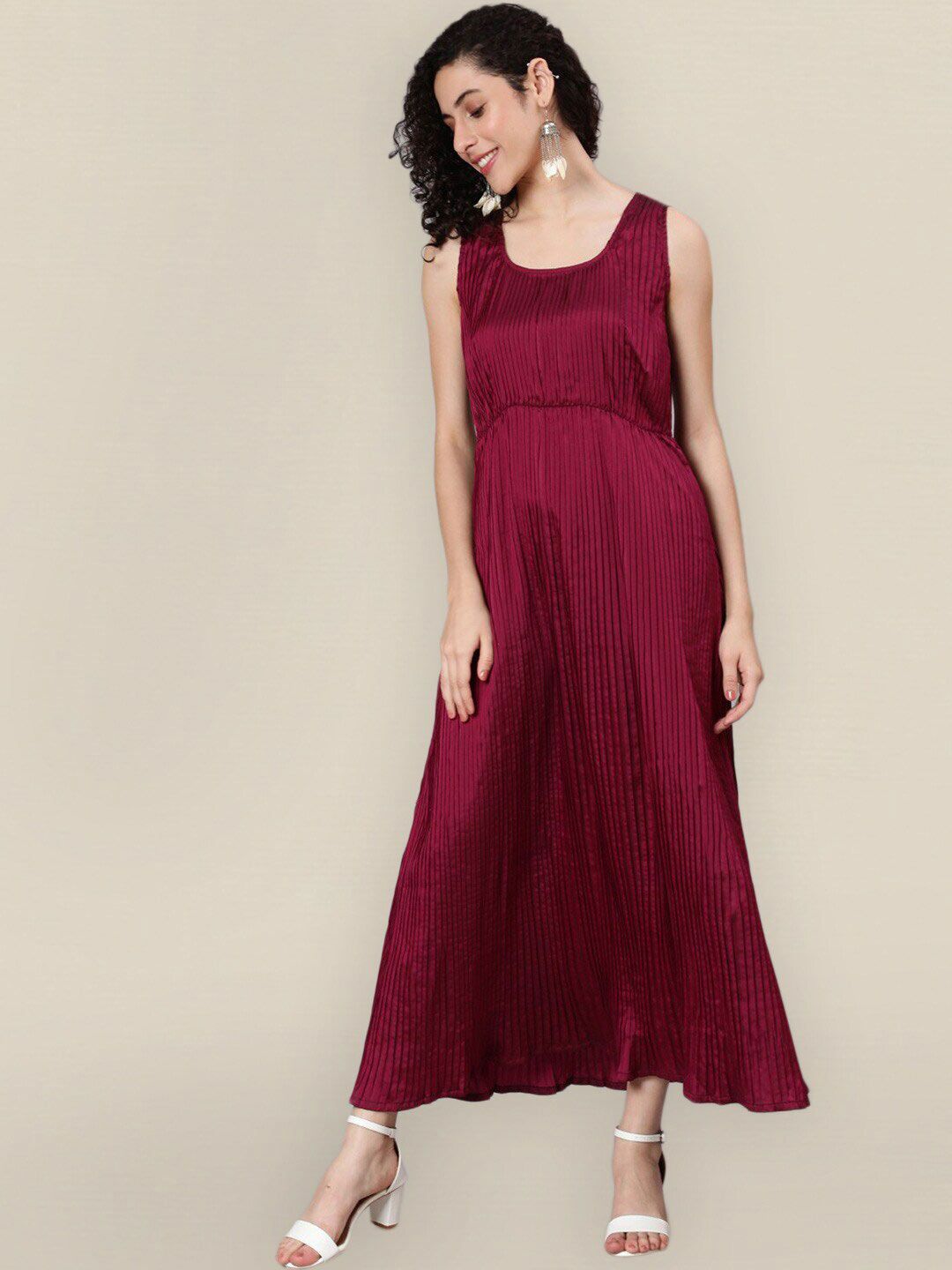Sangria Magenta Maxi Dress Price in India