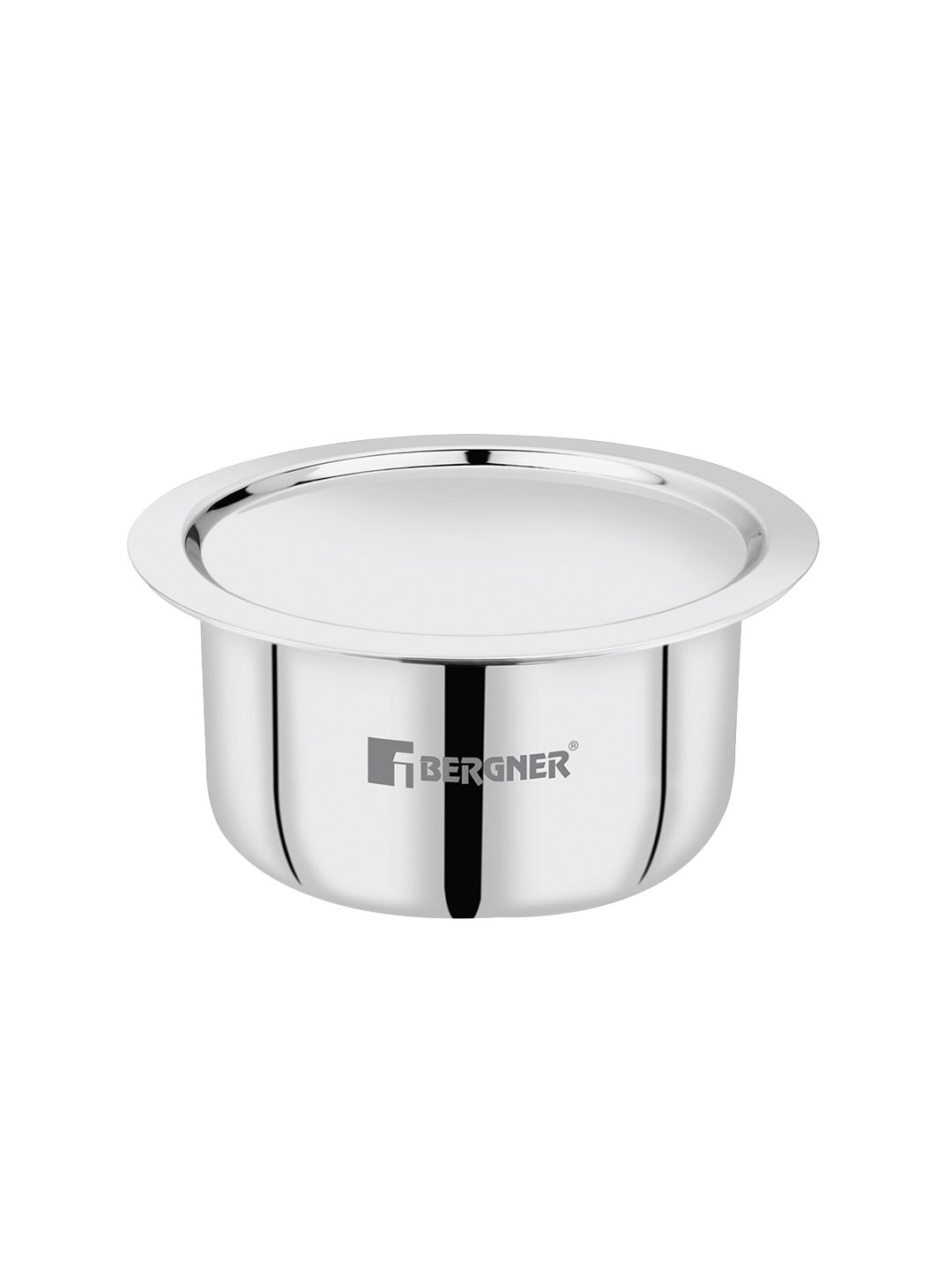 BERGNER Silver-Toned Solid Stainless Steel Tope With Lid Cookware Price in India