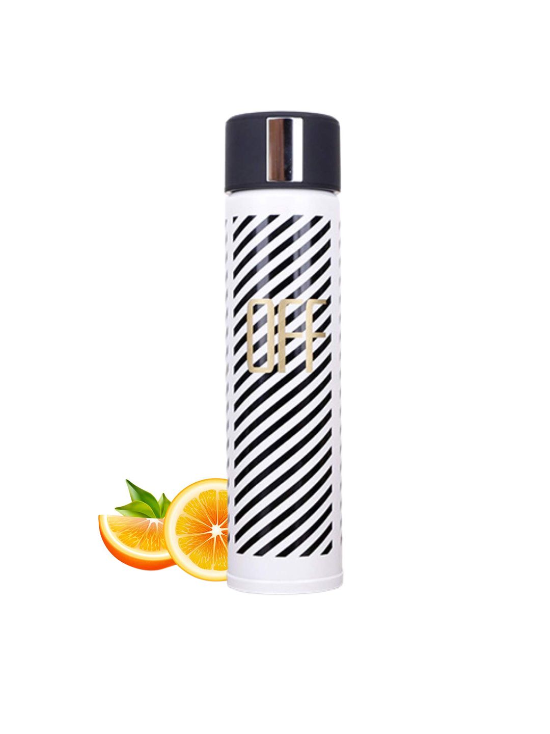 Frabble8 White Printed Stainless Steel Water Bottle Price in India