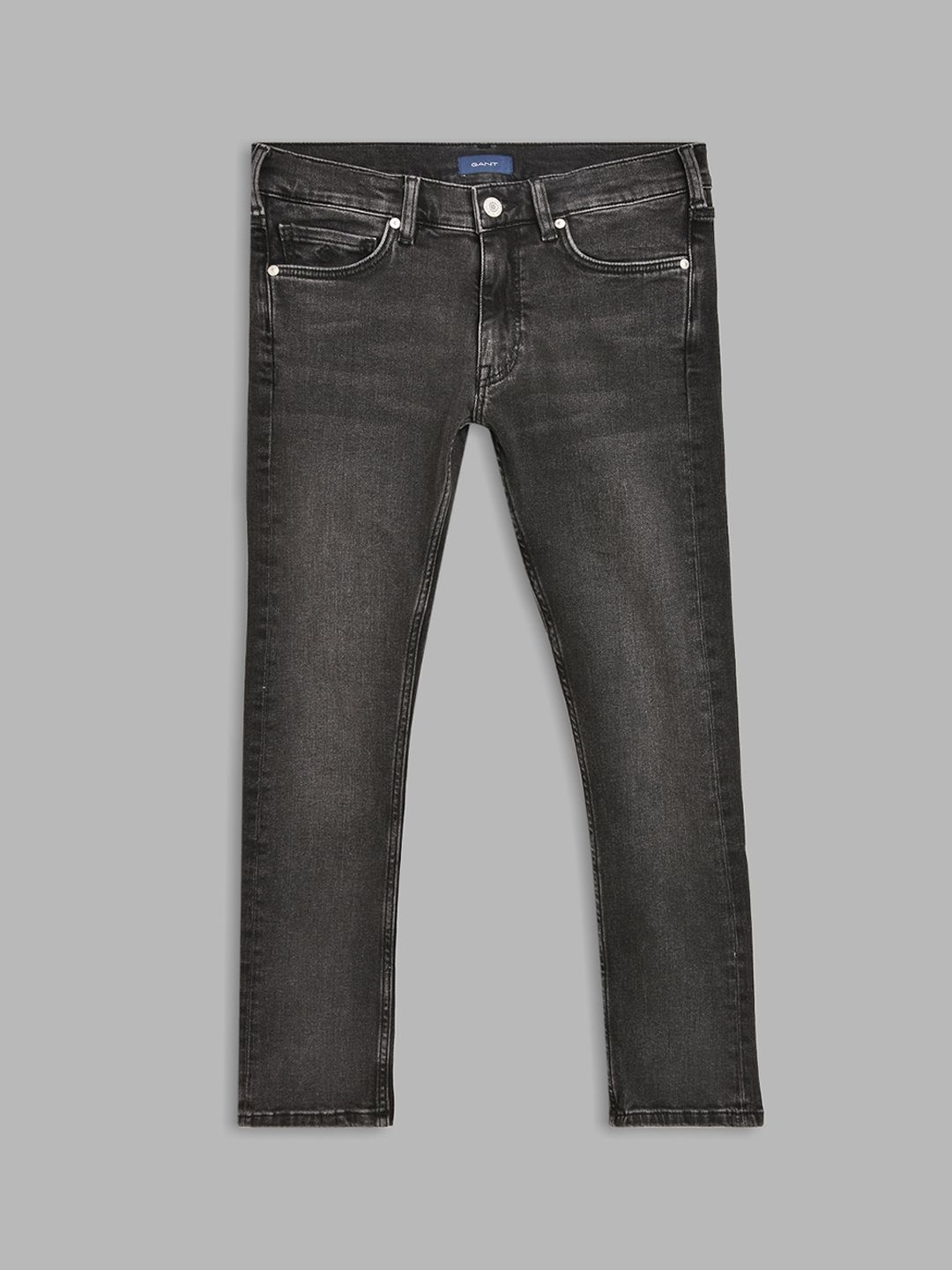 GANT Boys Black Slim Fit Light Fade Jeans