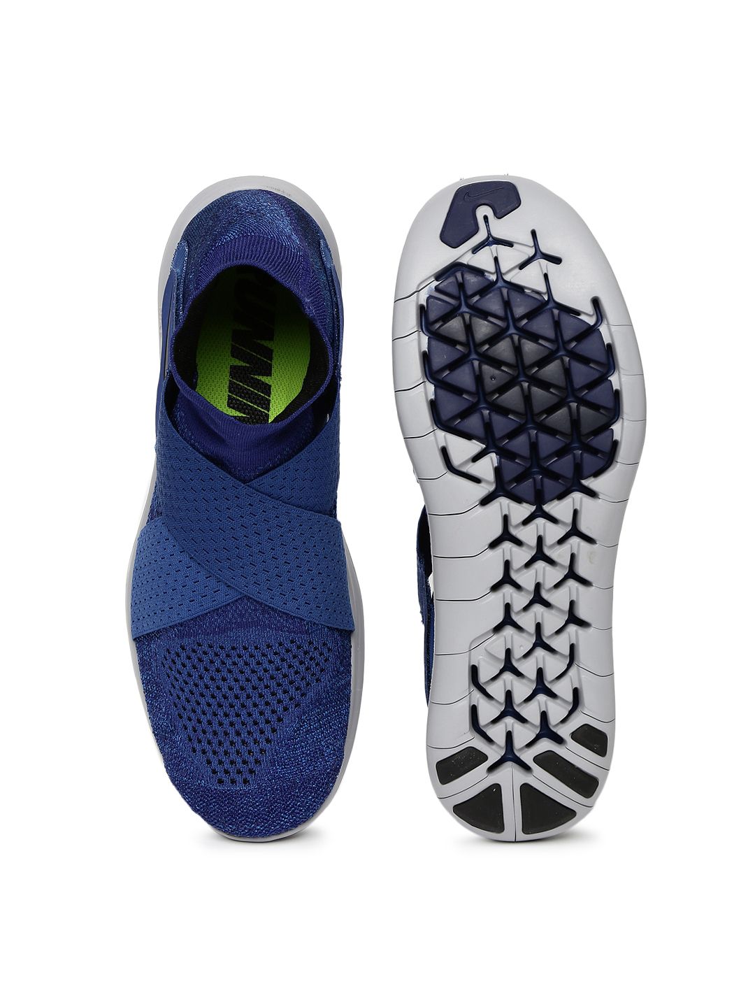 nike free rn 2017 navy blue running shoes