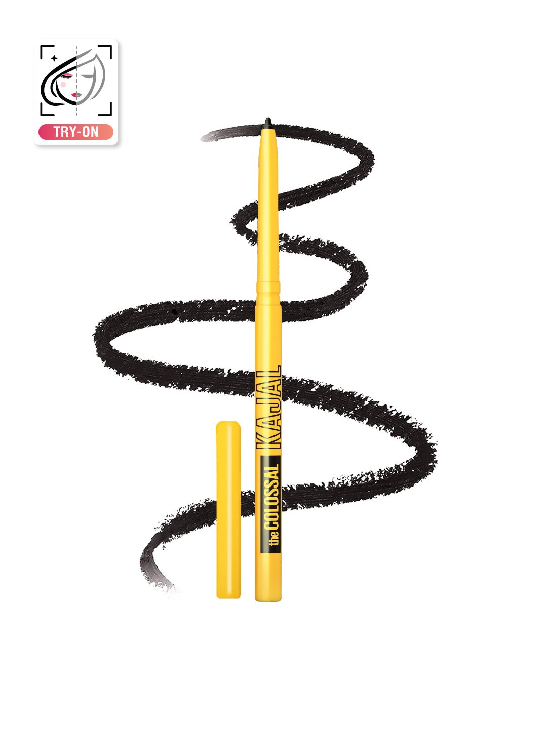 Maybelline New York Smudge Proof Colossal Kajal with Aloe Vera - Deep Black - 0.35g