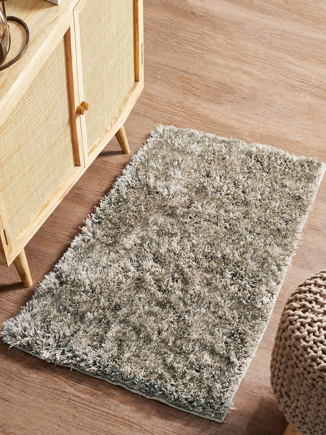 Pano Beige Solid 2400 GSM Anti-Slip Bath Rugs Price in India