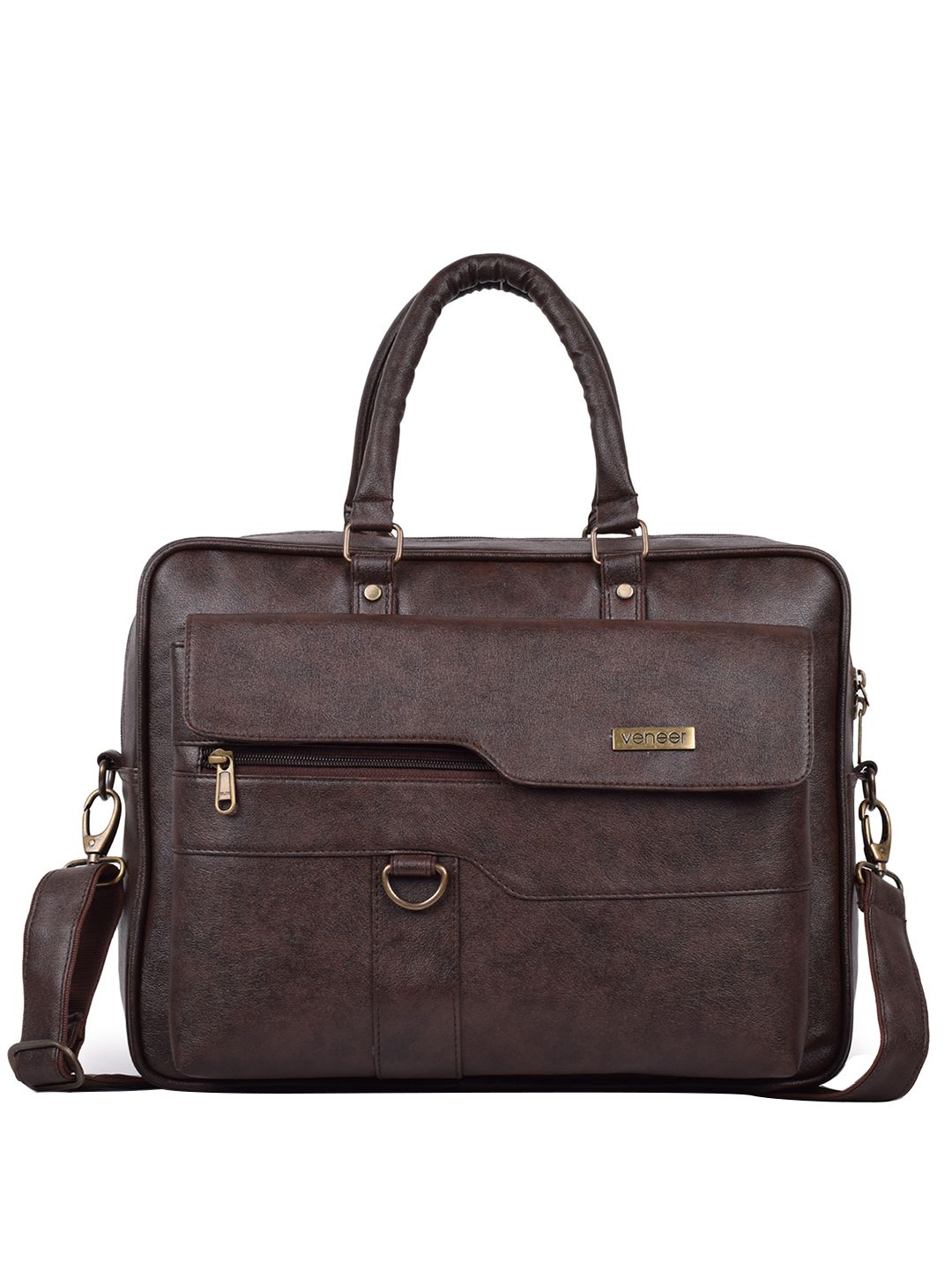 Veneer Unisex Brown Laptop Bag