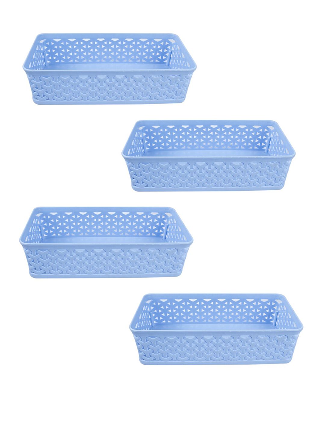 MARKET99 Pack Of 4 Blue Storage Basket Price in India