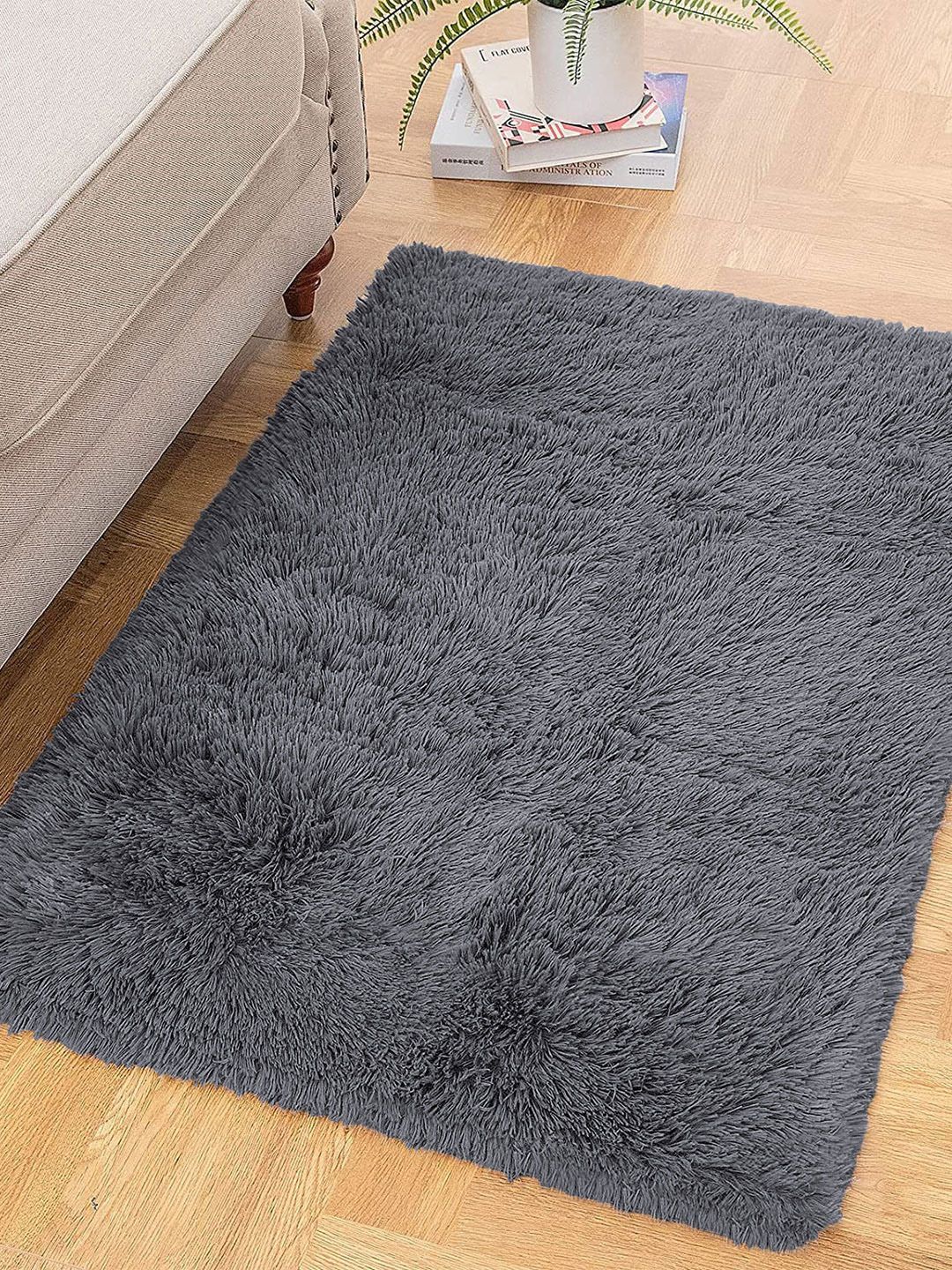 LUXEHOME INTERNATIONAL Grey Solid 2000 GSM Doormat Price in India