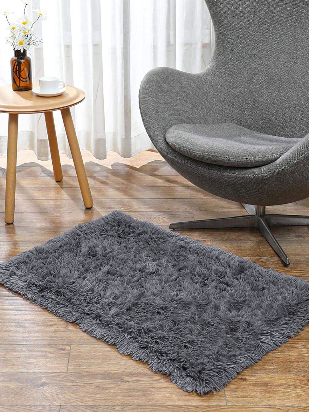 LUXEHOME INTERNATIONAL Grey Solid 2000 GSM Doormat Price in India