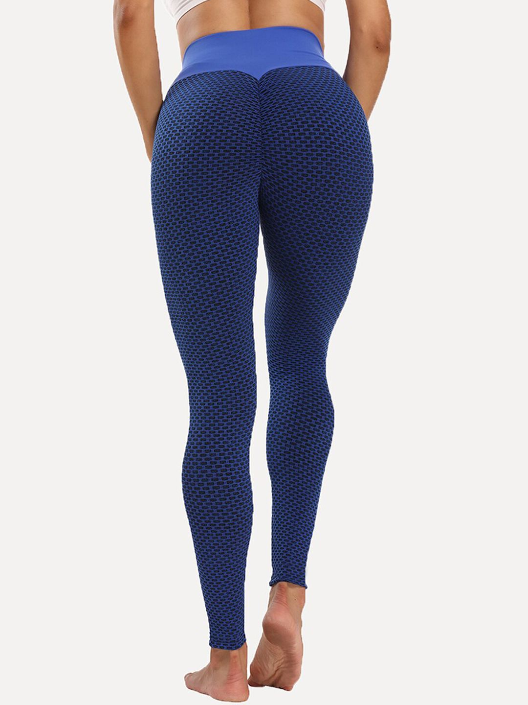 URBANIC Women Blue Solid Gym Tights Price in India