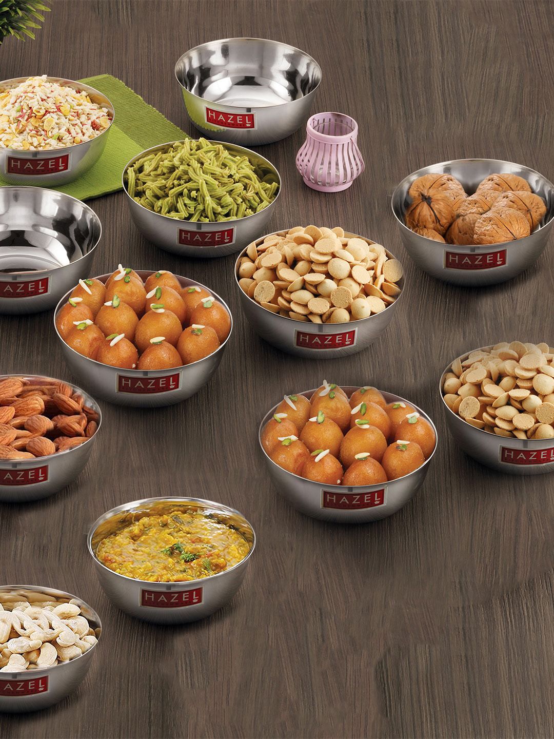 HAZEL Set Of 12 Serving Bowl Price in India