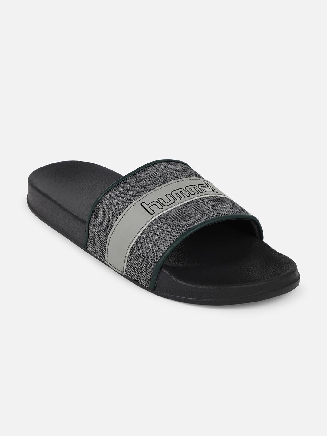 hummel Men Green Color Blocked Slider Flip Flop