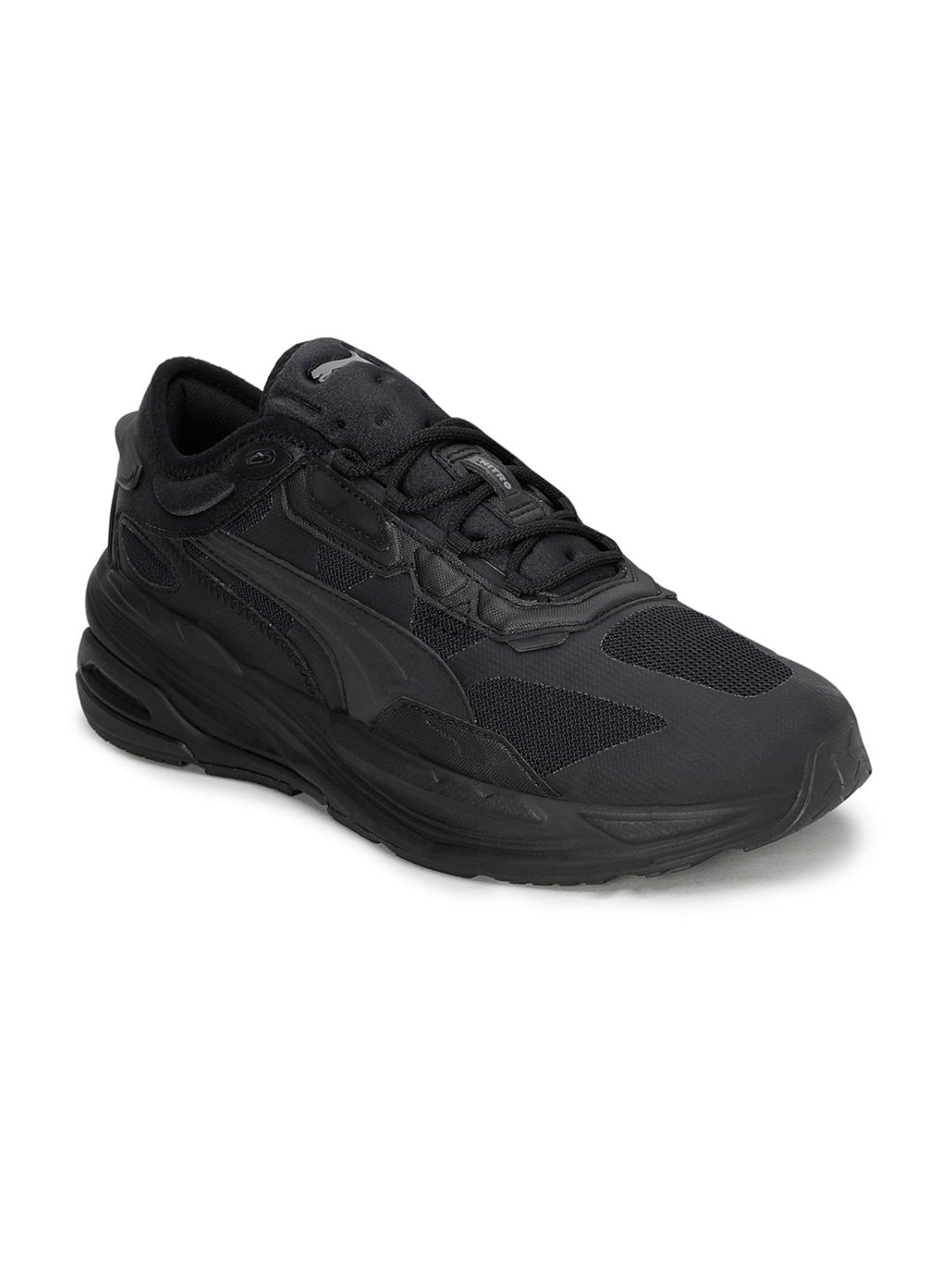 Puma Unisex Black Extent Nitro Mono Sneakers Price in India