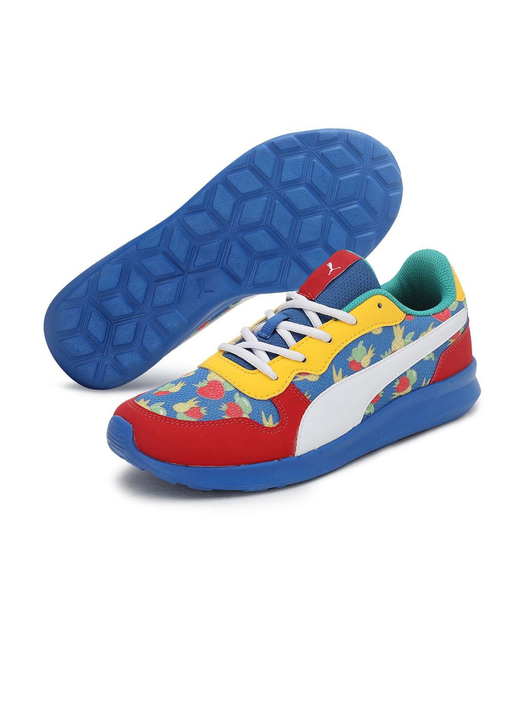 Puma Unisex Blue Cooby JR V1 Sneakers Price in India