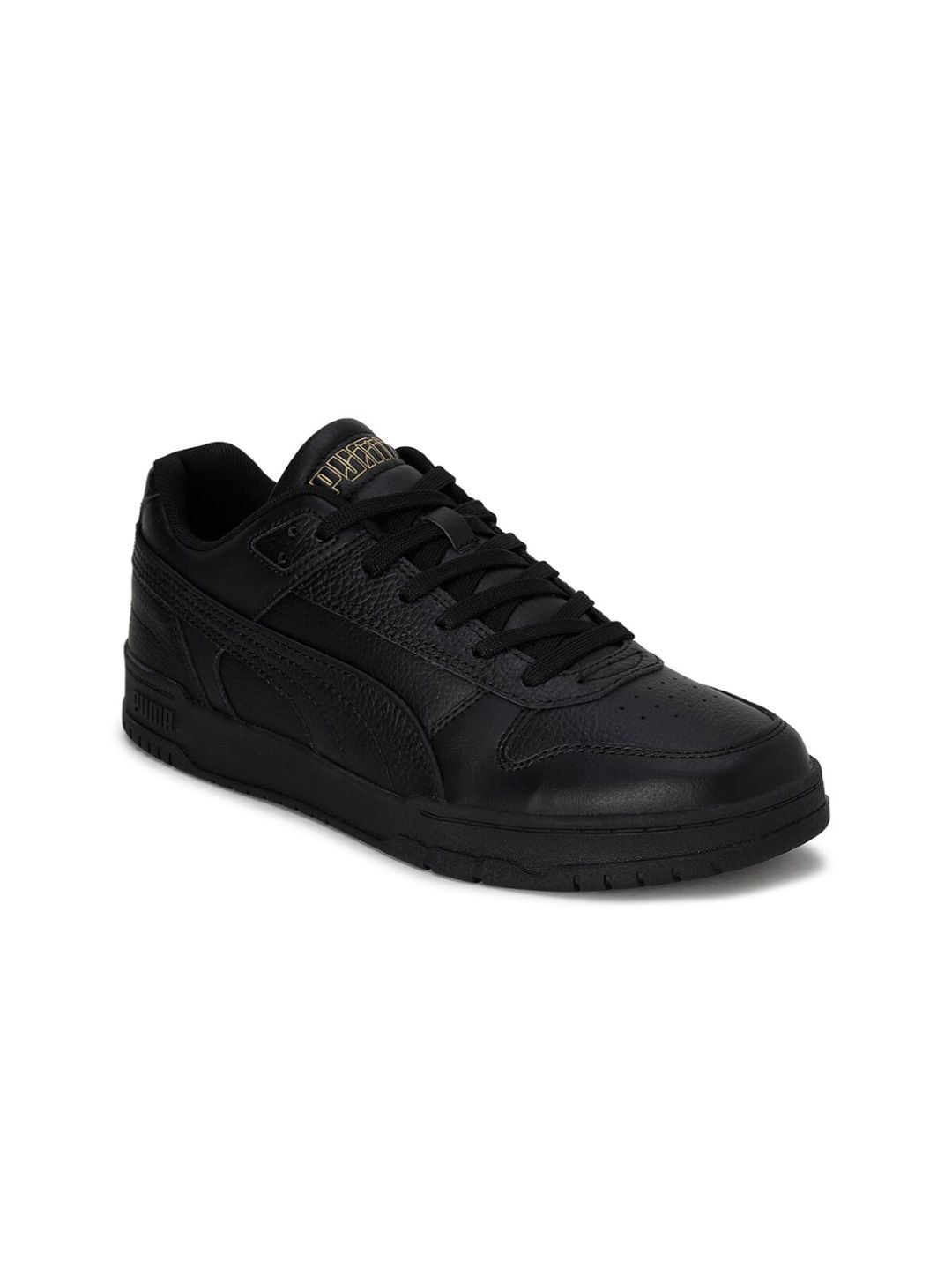 Puma Unisex Black Leather Sneakers Price in India