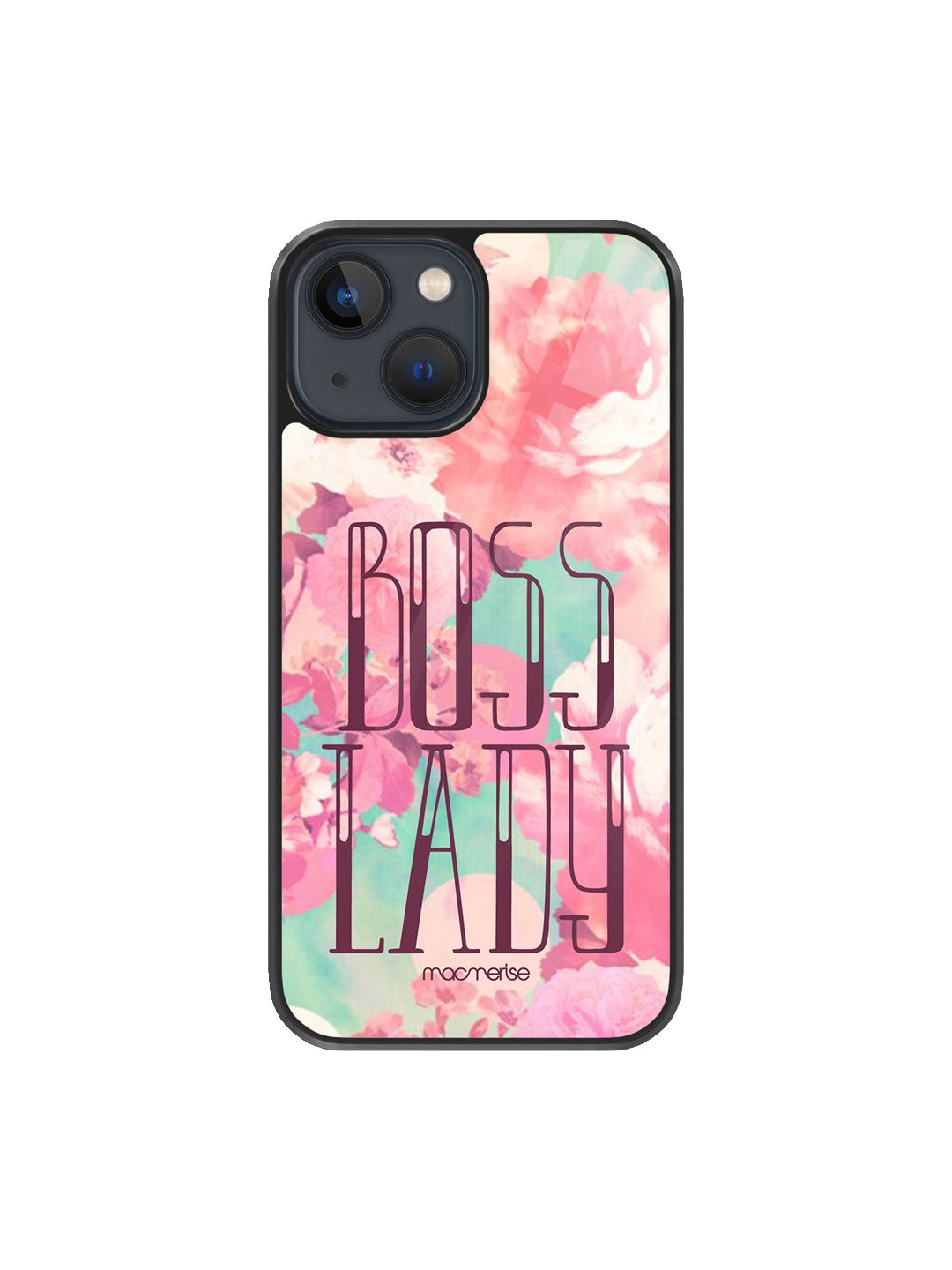 macmerise Pink Printed Boss Lady iPhone 13 Back Case Price in India