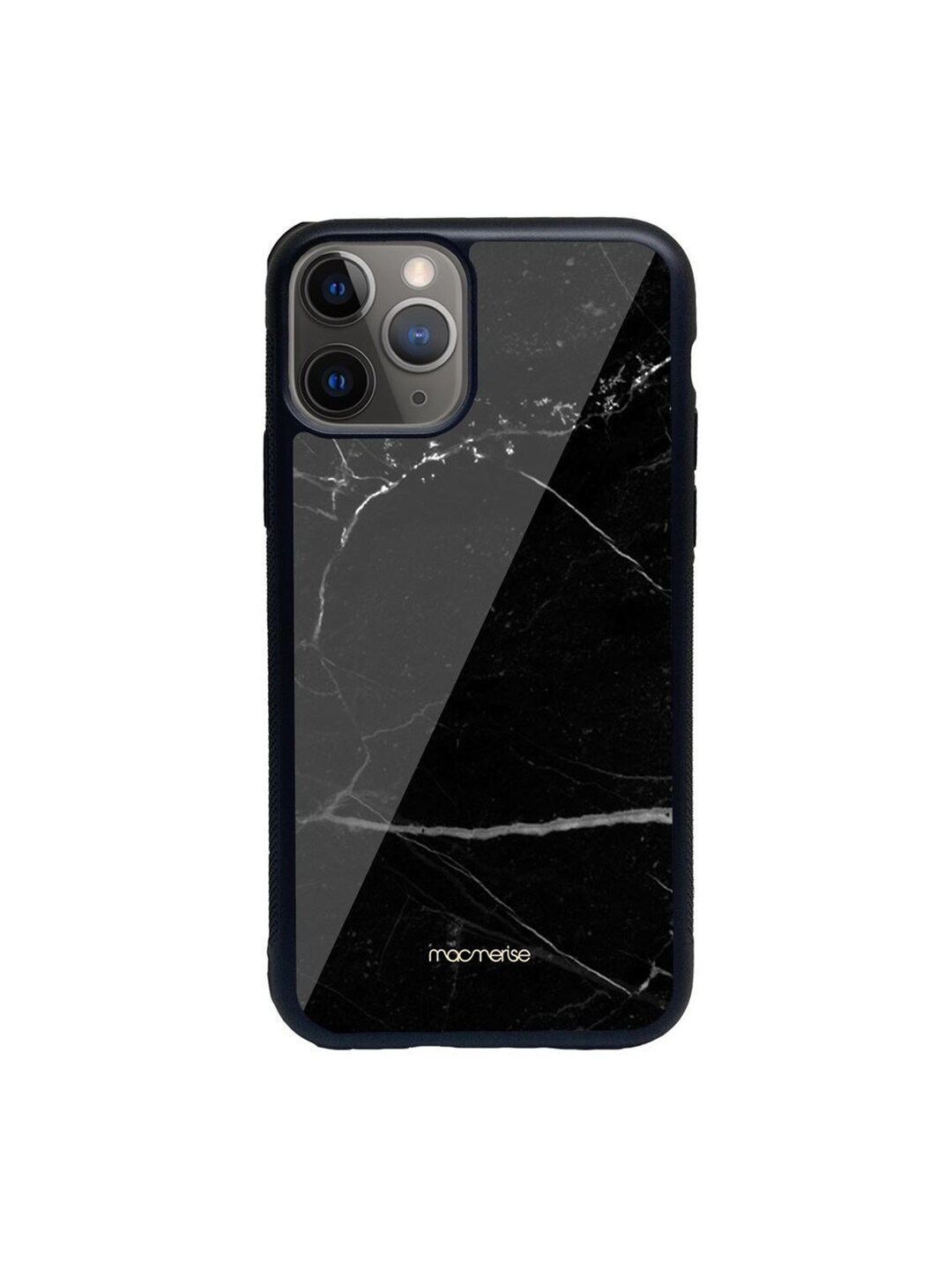 macmerise Black Printed Marble Noir Belge iPhone 11 Pro Back Case Price in India