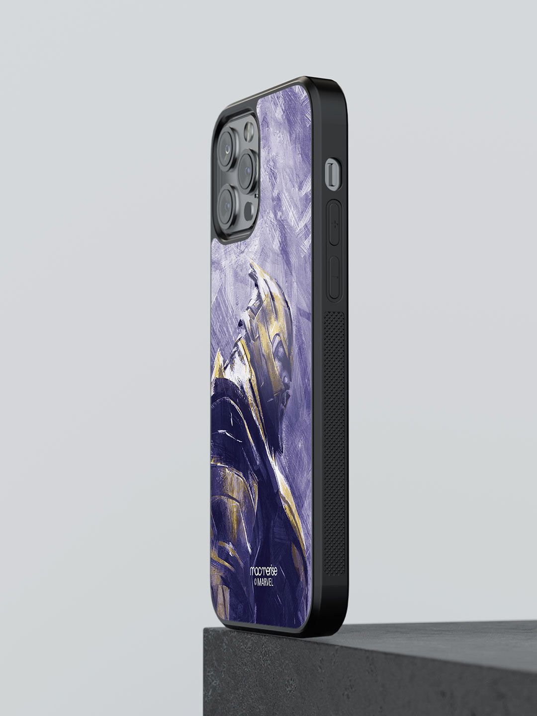 macmerise Purple Thanos Suited Up Printed iPhone 13 Pro Max Back Case Price in India