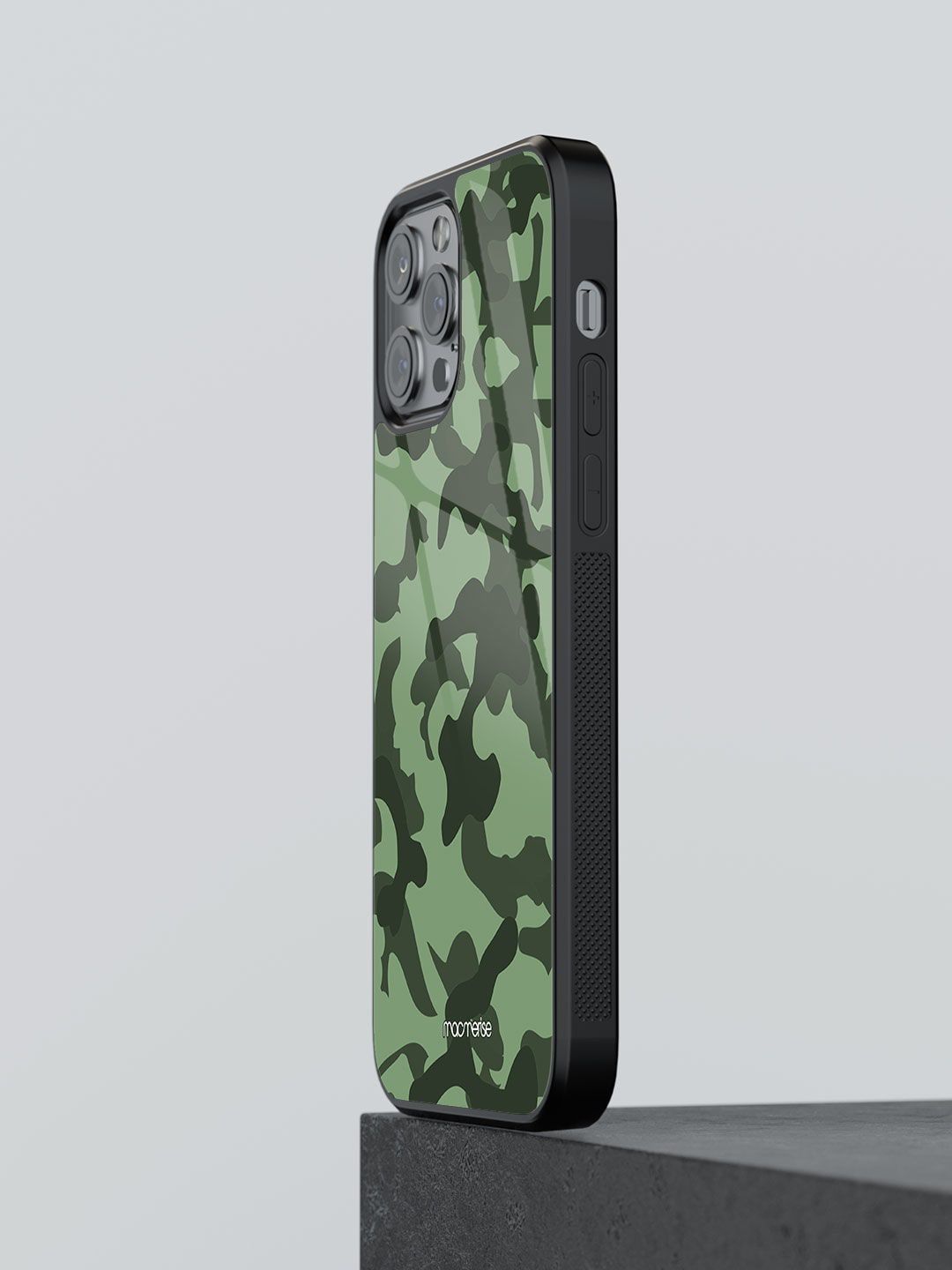 macmerise Green Camouflage iPhone 12 Pro Max Back Case Price in India