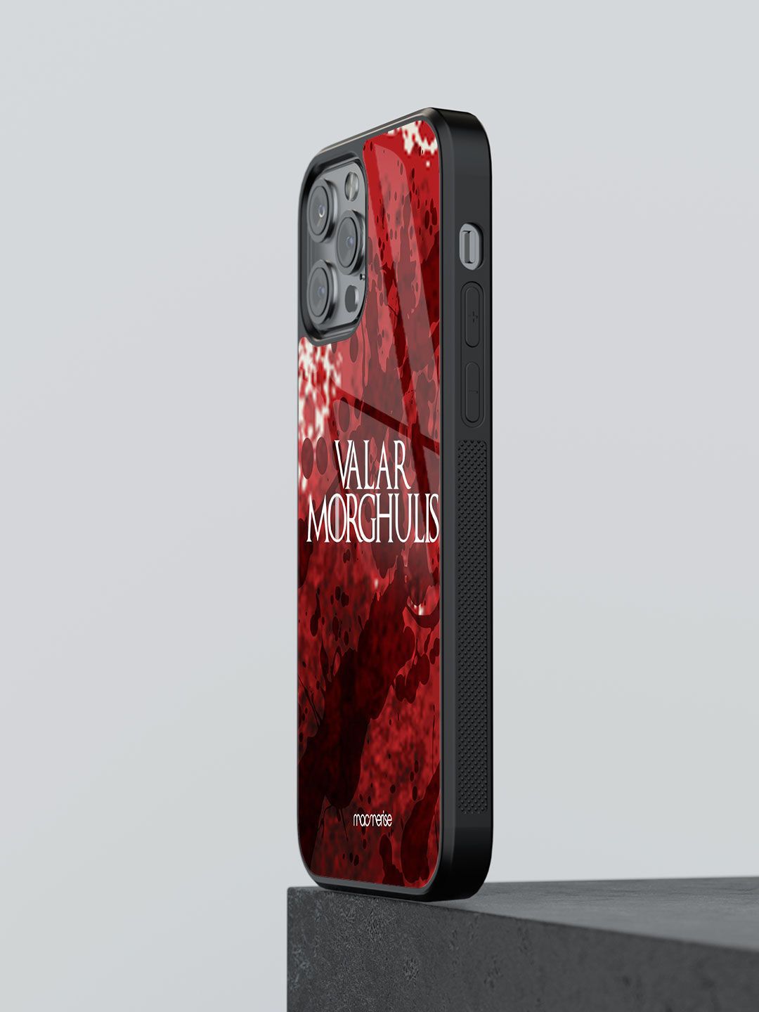 macmerise Red & White Valar Morghulis iPhone 12 Pro Max Mobile Phone Case Price in India