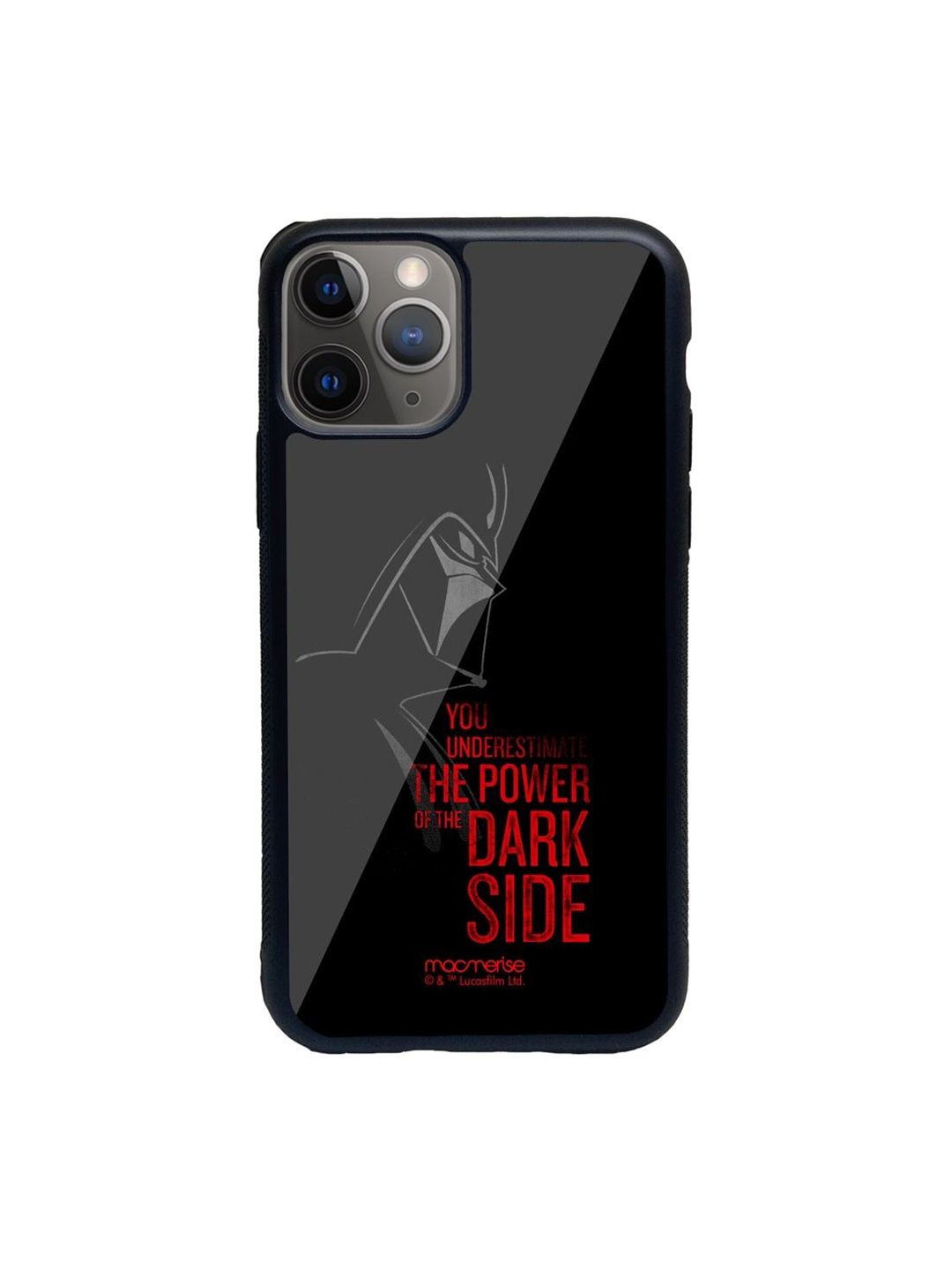 macmerise Black Printed The Dark Side iPhone 11 Pro Max Back Case Price in India