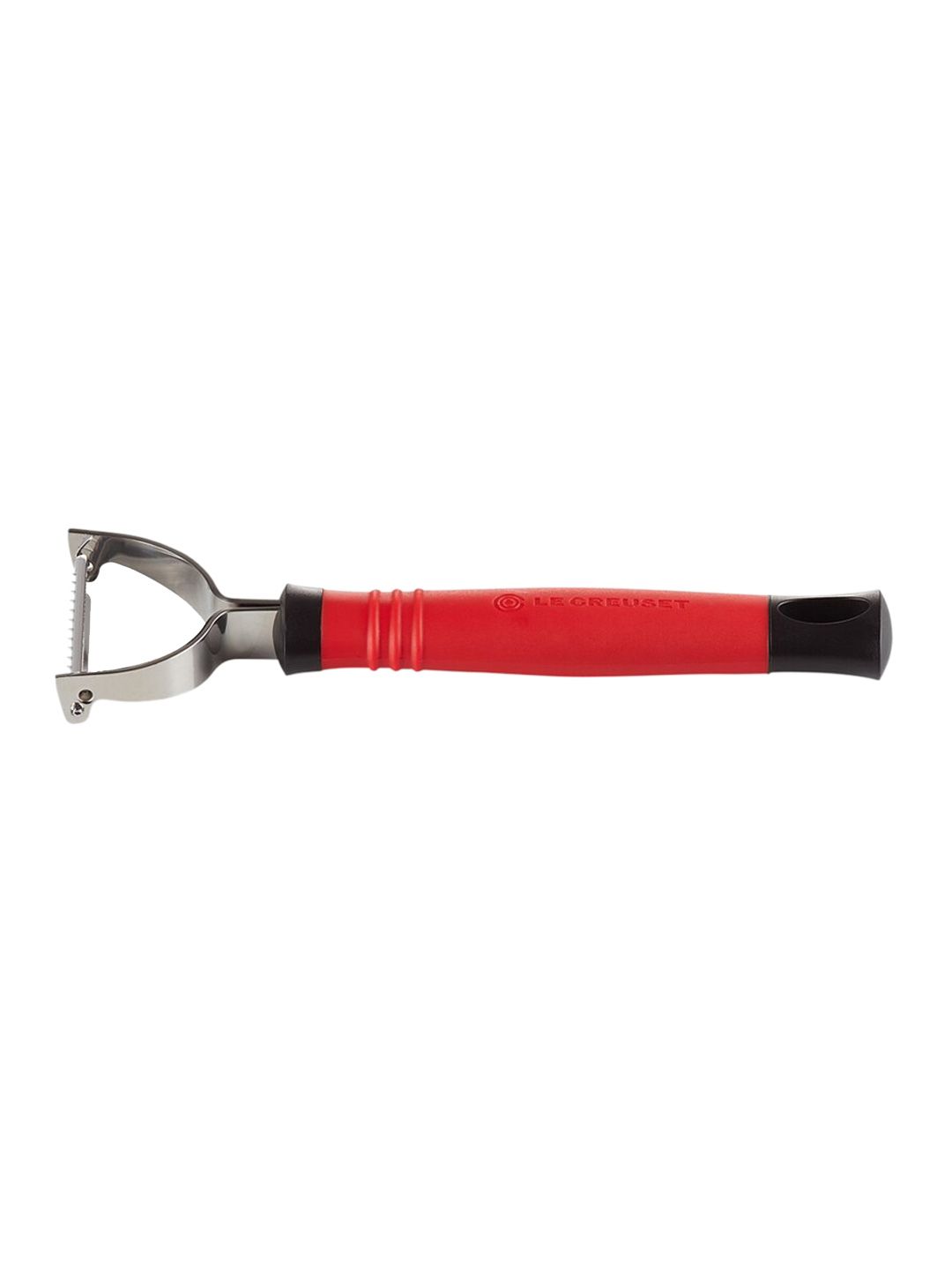 LE CREUSET Silver & Red Solid Stainless Steel Peeler Price in India