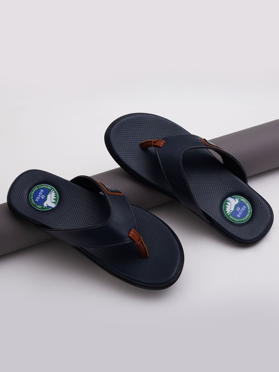 Big Fox Men Blue & Green Thong Flip-Flops