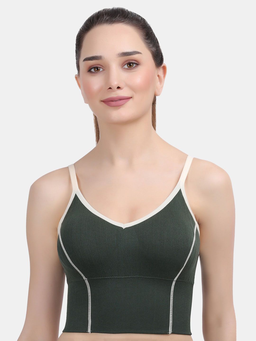 Amour Secret Women Green Padded Sports Bra Price in India