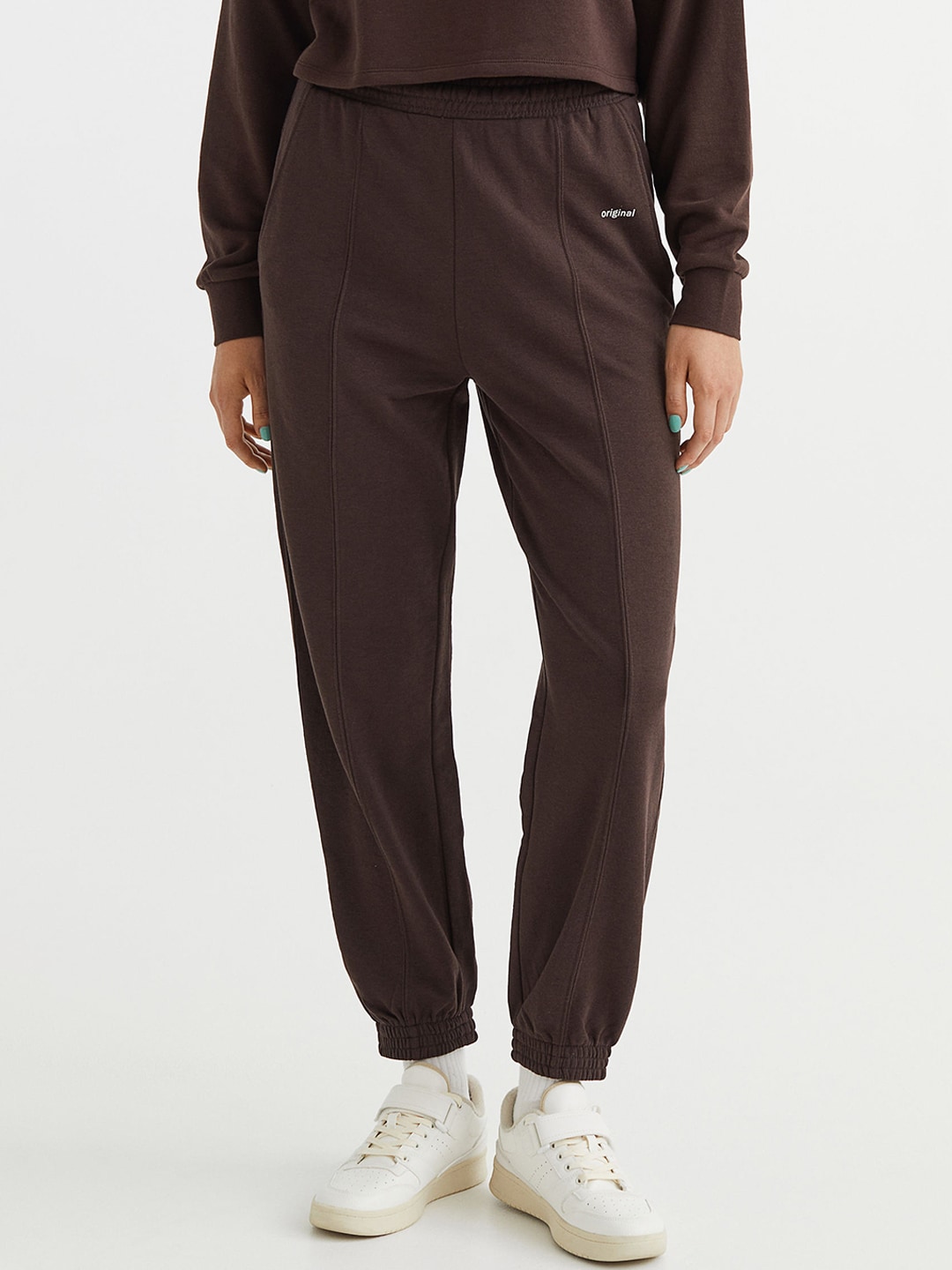 H&M Women Brown Oversized Joggers