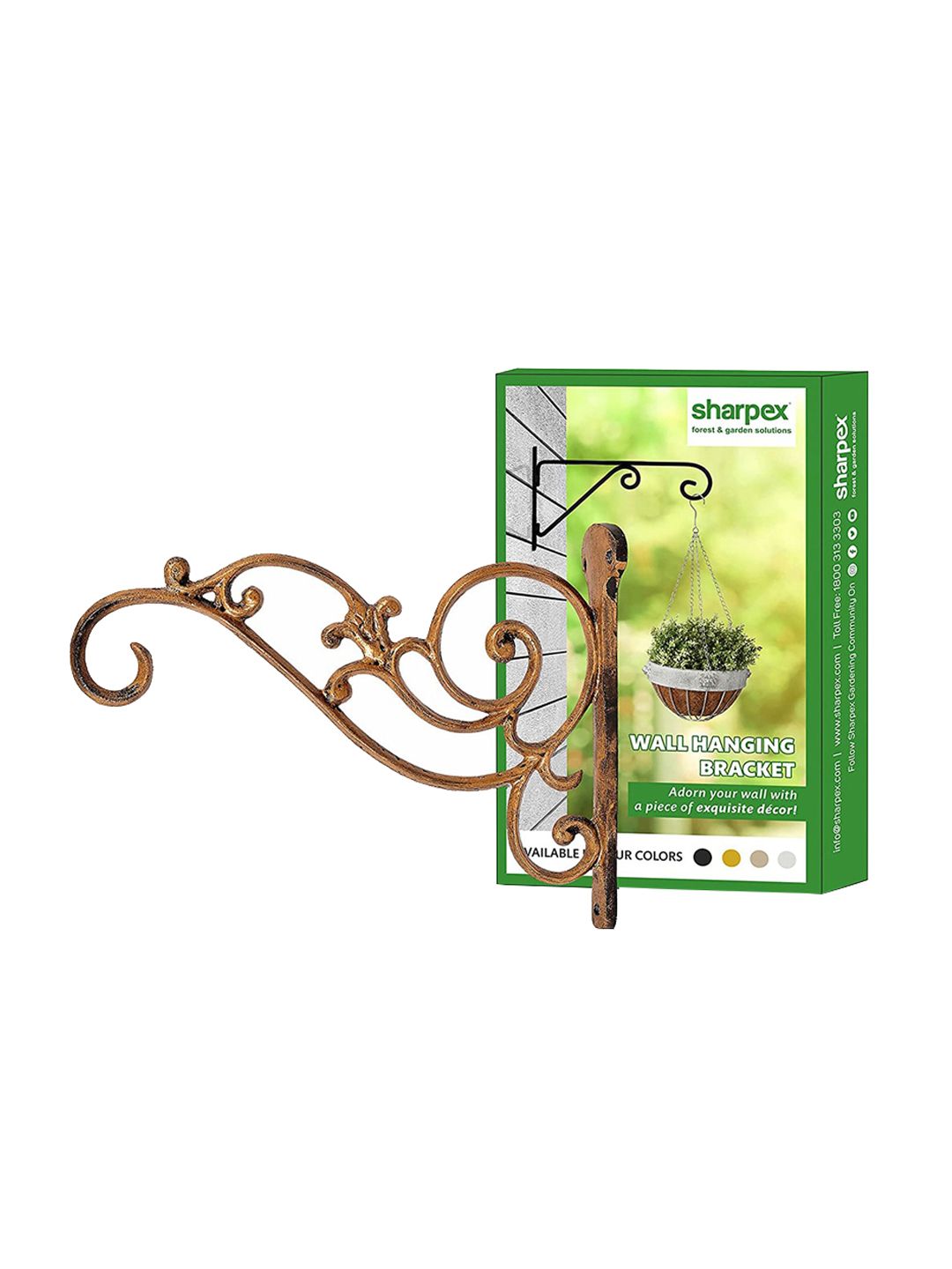 Sharpex Gold-Coloured Solid Plant Hanger Brackets Price in India
