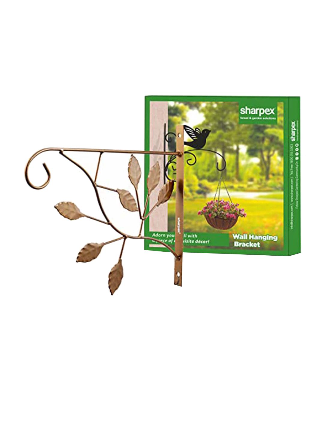 Sharpex Set Of 2 Gold-toned Solid Plant Hanger Brackets Price in India