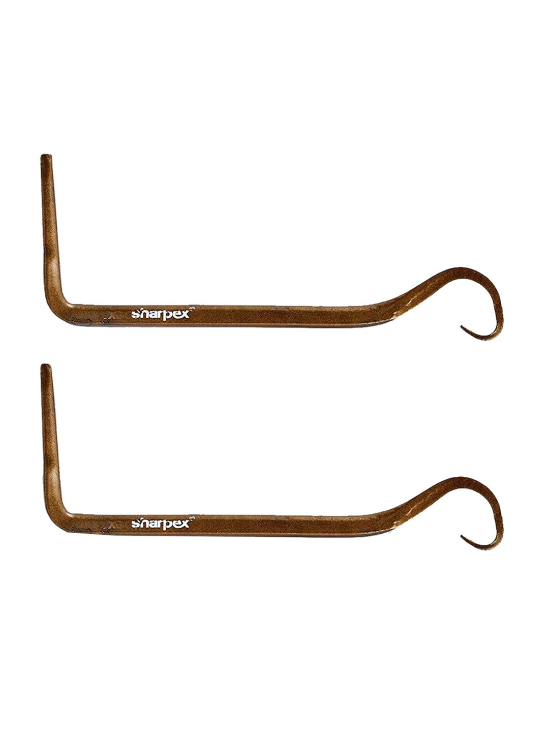 Sharpex Set Of 2 Gold-Colored Solid Plant Hanger Brackets Price in India