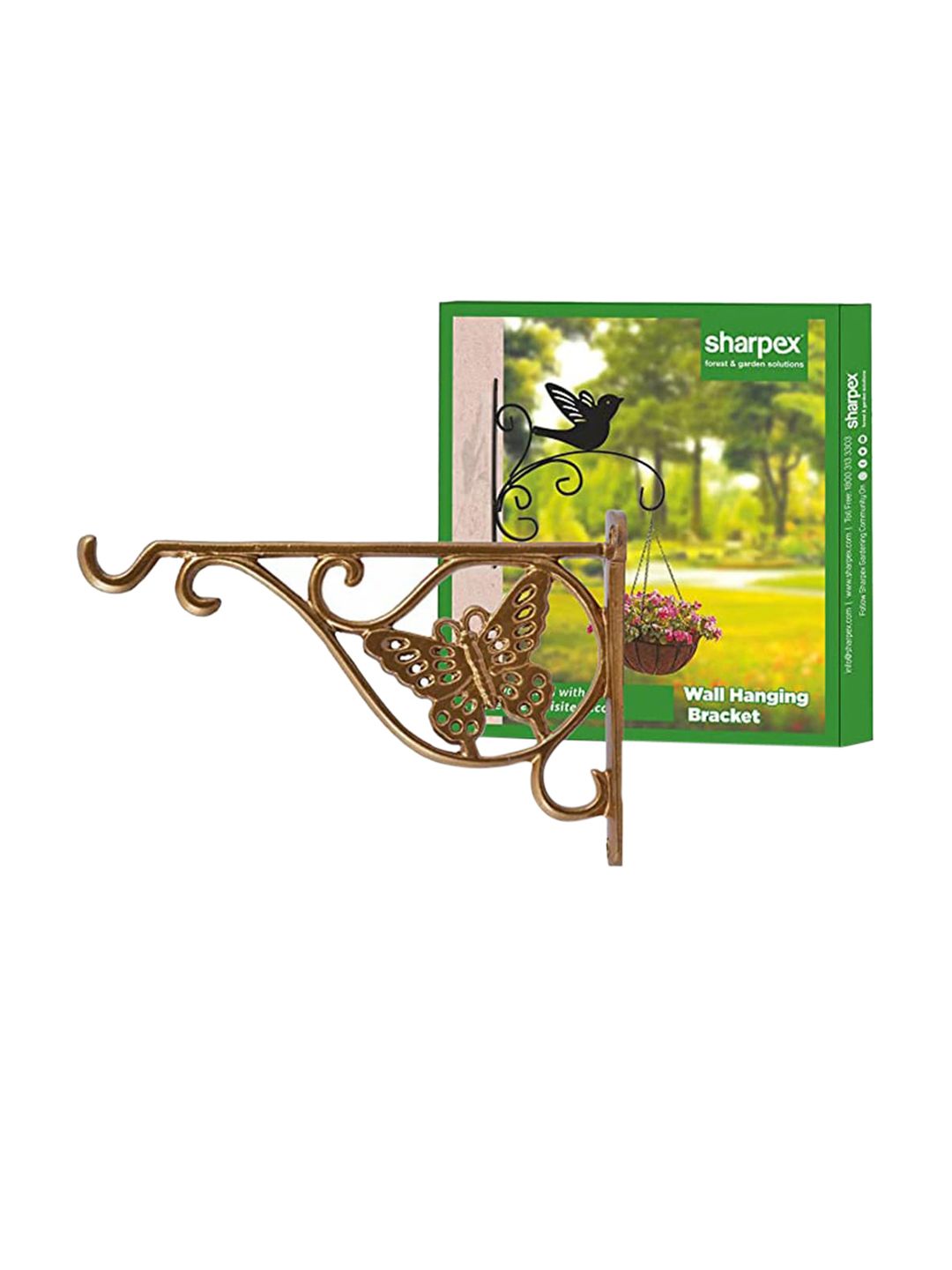 Sharpex Gold-Coloured Solid Plant Hanger Brackets Price in India