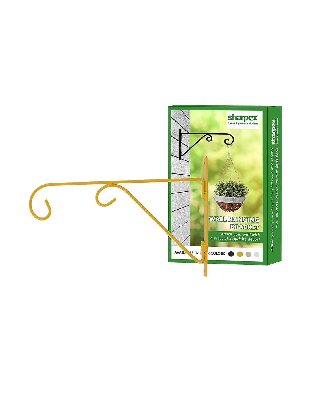 Sharpex Set Of 4 Yellow Solid Plant Hanger Brackets Price in India