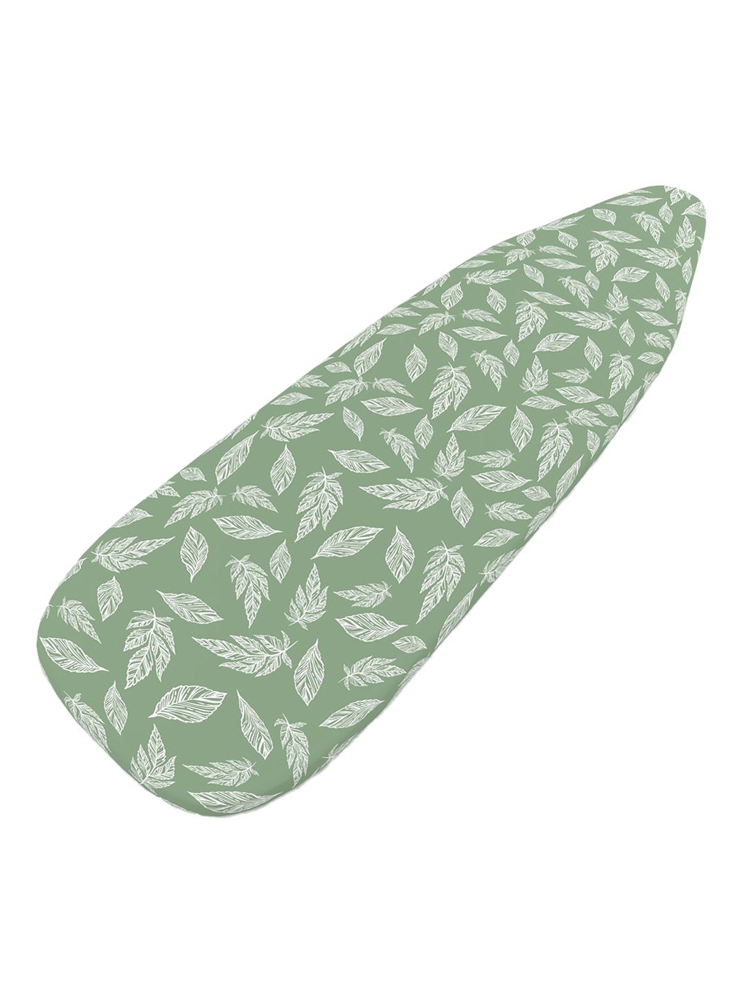 Encasa Homes Green Big Leaves Printed Pure Cotton Ironing Board Cover Price in India