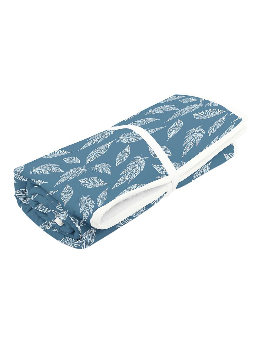 Encasa Homes Blue Printed Pure Cotton Ironing Mat Price in India