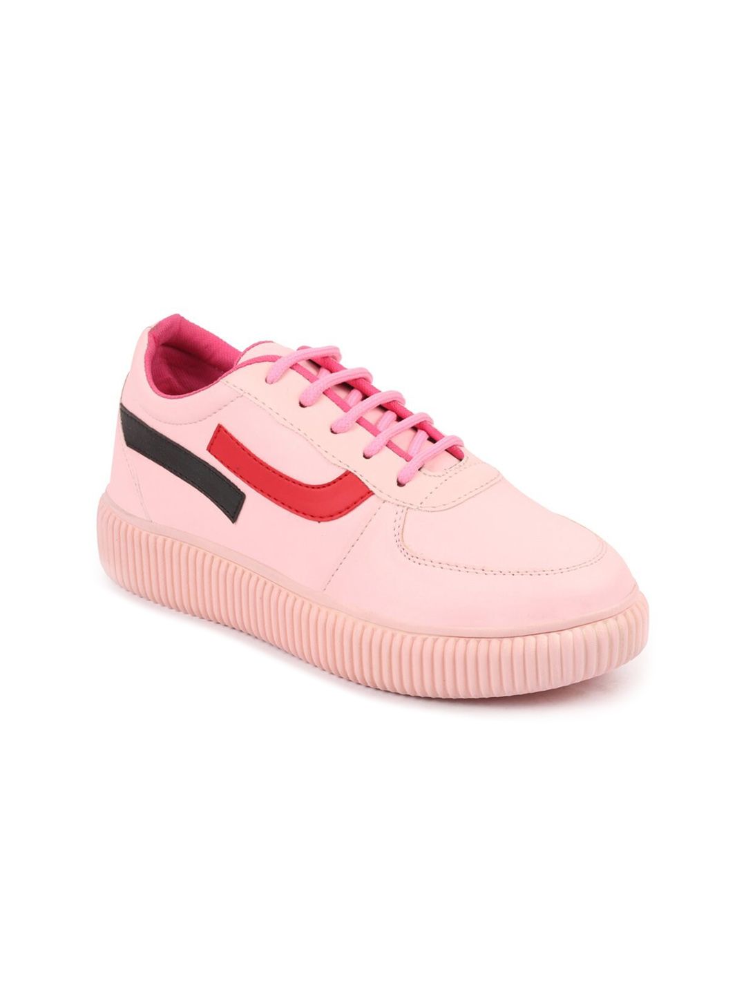 FAUSTO Women Pink PU Lightweight Sneakers Price in India